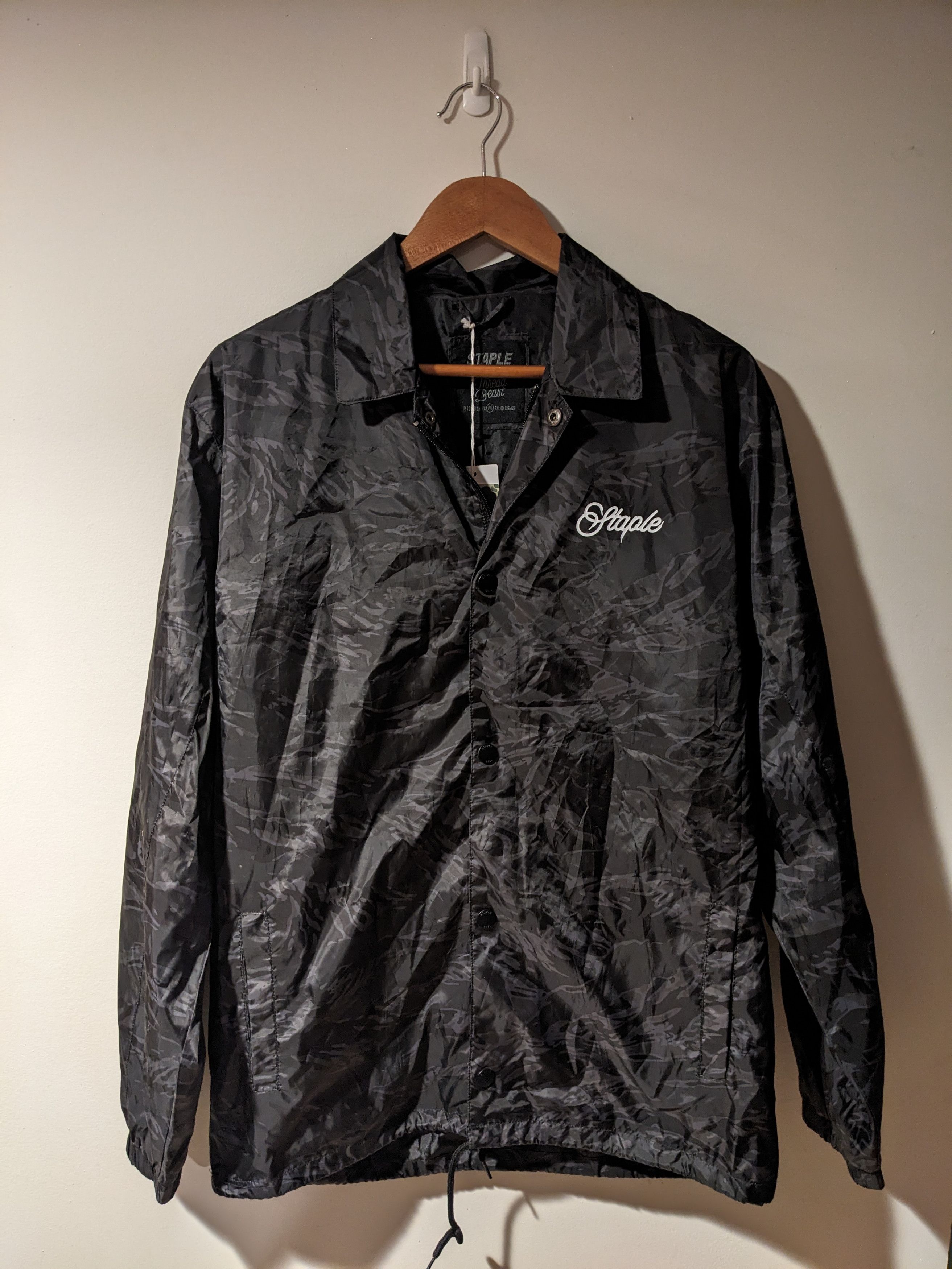 Designer × Staple Staples Pigeon NWT Medium Black Camo Windbreaker Jacket Size US M / EU 48-50 / 2 - 3 Thumbnail
