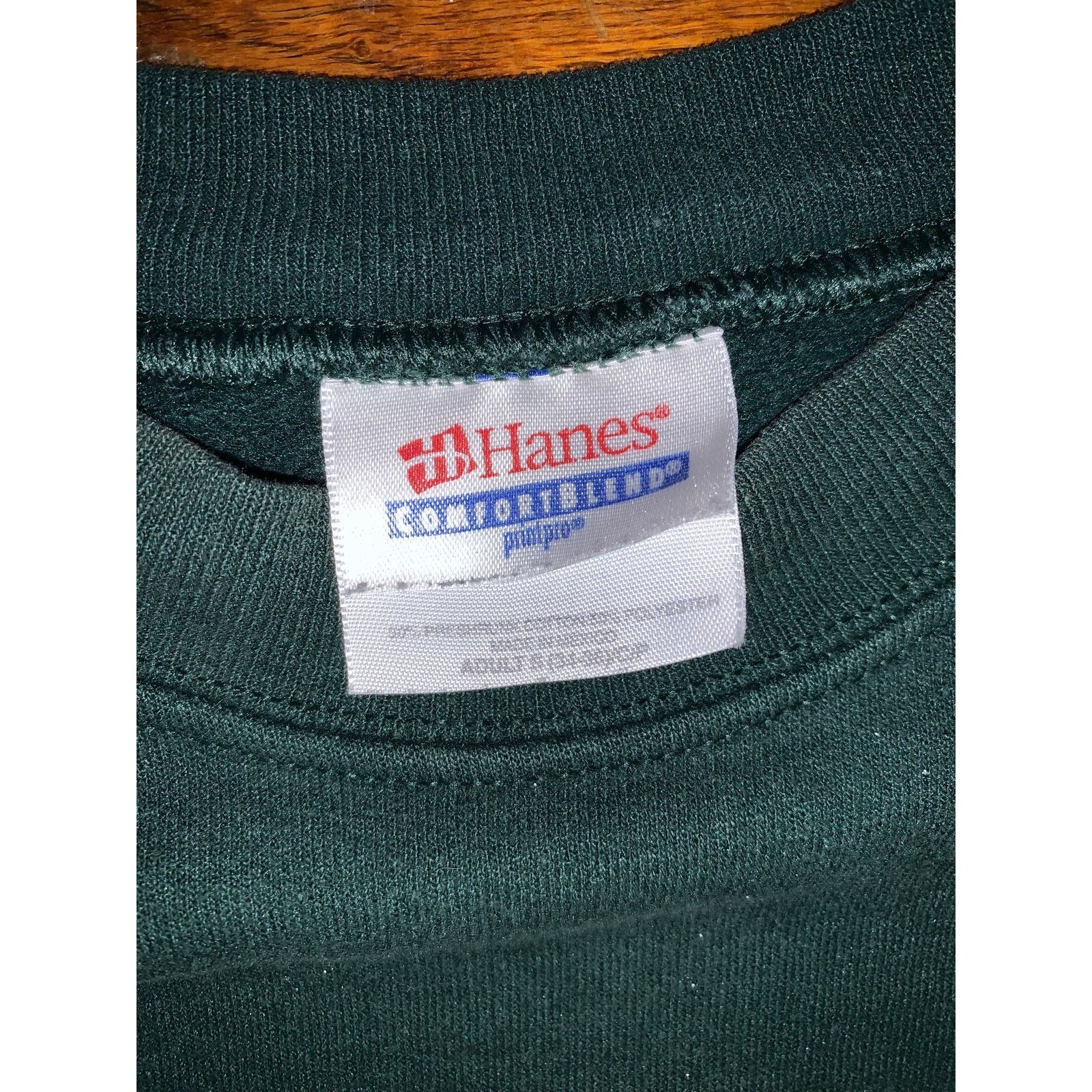 Hanes × NCAA × Vintage Ohio University Sweatshirt Green Small College Crewneck Size US S / EU 44-46 / 1 - 5 Thumbnail