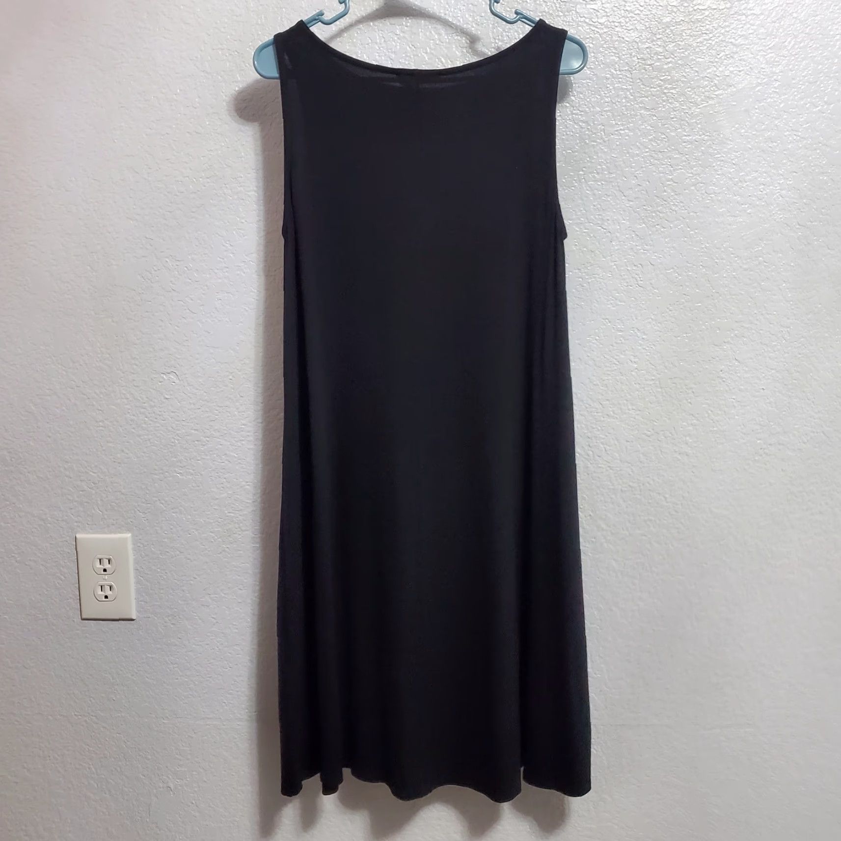 Eileen Fisher Eileen Fisher Dress Women S Black Lightweight Viscose Jersey Sleeveless Capsule Size S / US 4 / IT 40 - 2 Thumbnail