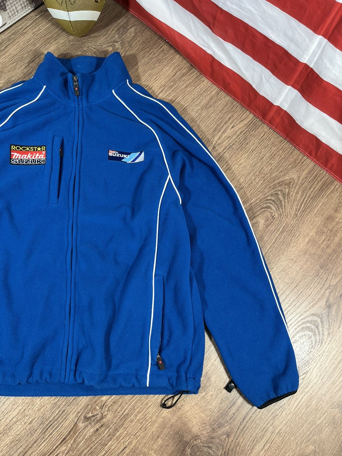 Vintage Vintage Suzuki Racing Fleece Jacket Size US L / EU 52-54 / 3 - 3 Thumbnail