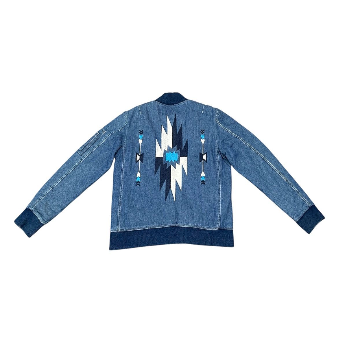 Native Vintage Local Motion Denim Bomber Native Style Jacket Size US M / EU 48-50 / 2 - 1 Thumbnail