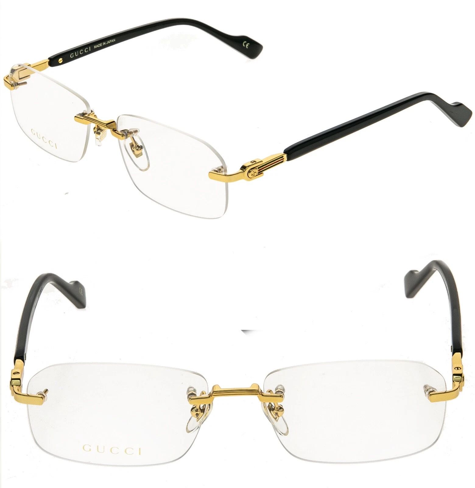 Gucci GUCCI GG1221O 1221 Black Classic Narrow Eyeglasses 001 Size ONE SIZE - 1 Thumbnail