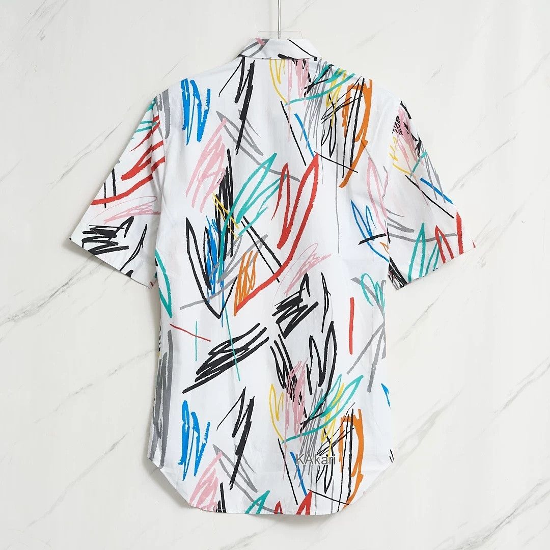 Dior Dior Men's Graffiti Print Shirt Size US M / EU 48-50 / 2 - 5 Thumbnail