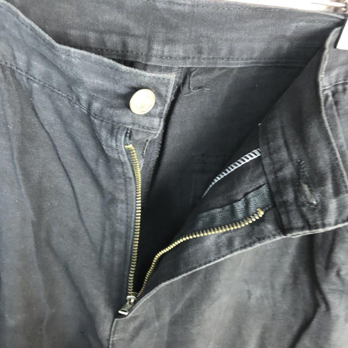 Japanese Brand ZMJ Black Cargo utility tactical Multipocket Pants #A986 Size US 34 / EU 50 - 12 Thumbnail