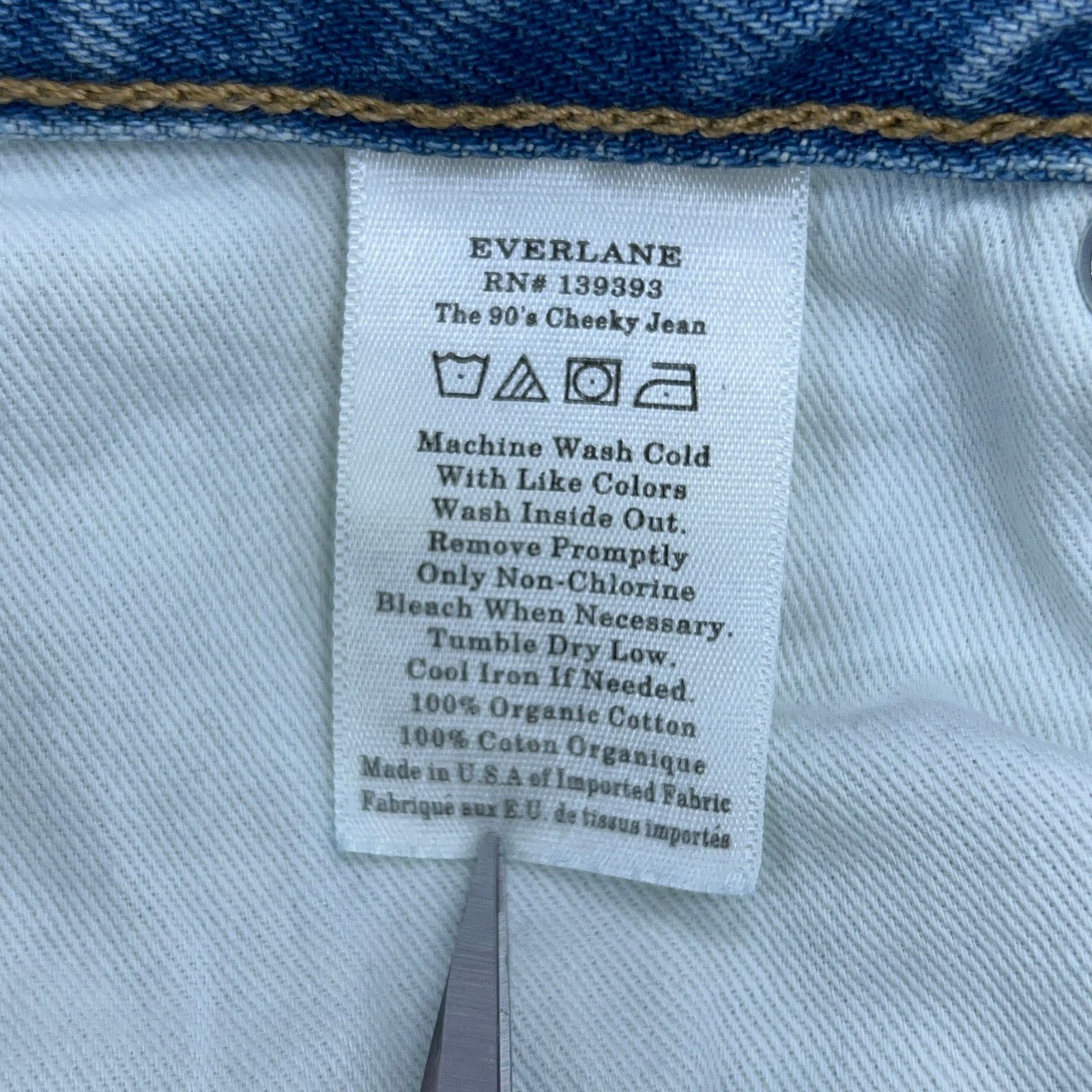 Everlane Everlane Size 24 The 90s Cheeky Jean Light Taper Stretch NEW Size 24" / US 00 / IT 34 - 12 Thumbnail