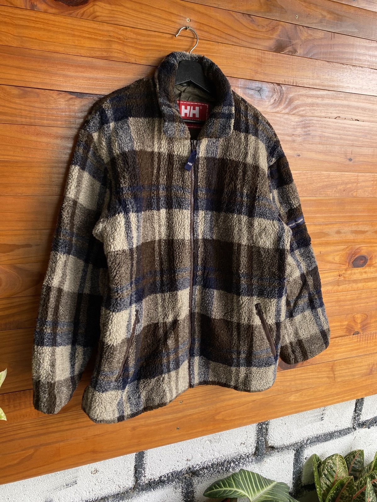 Helly Hansen Vintage **Helly Hansen Sea Gear Plaid Fleece Jacket Size US M / EU 48-50 / 2 - 5 Thumbnail