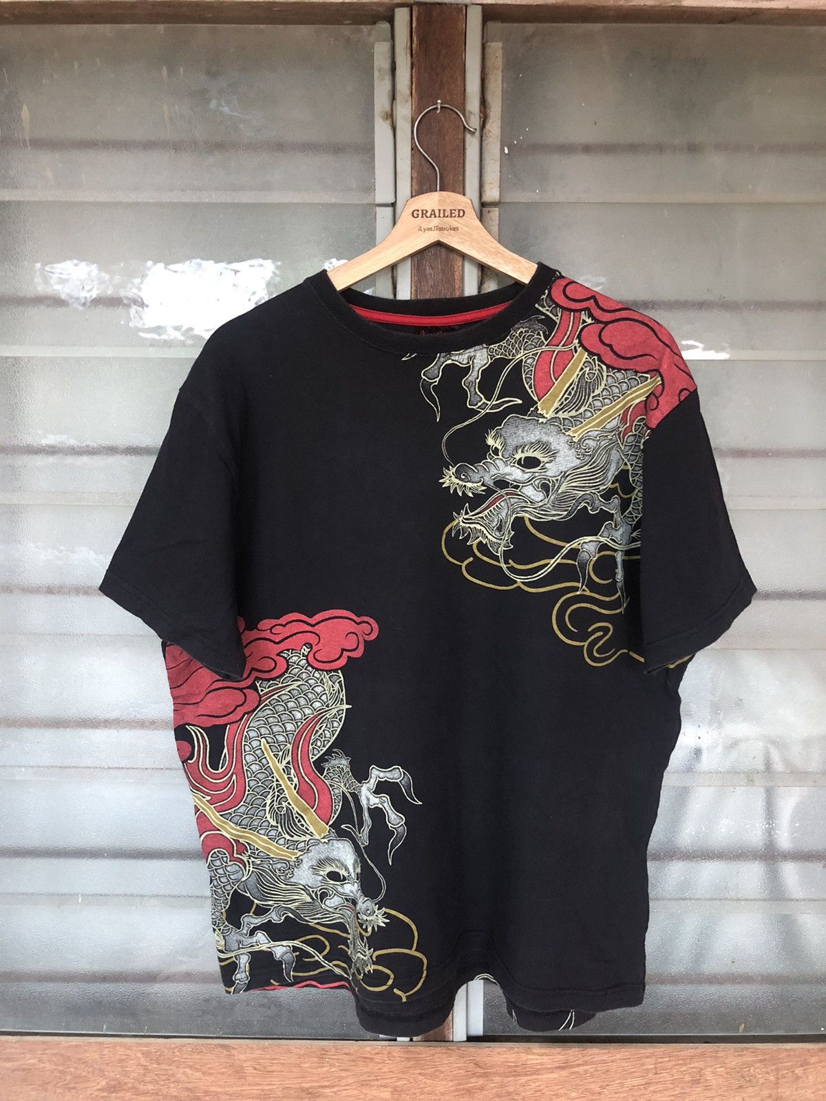 Bullet Noise Vintage Sukajan Double Dragon Space Opera Rare Shirt Tee Size US L / EU 52-54 / 3 - 4 Thumbnail