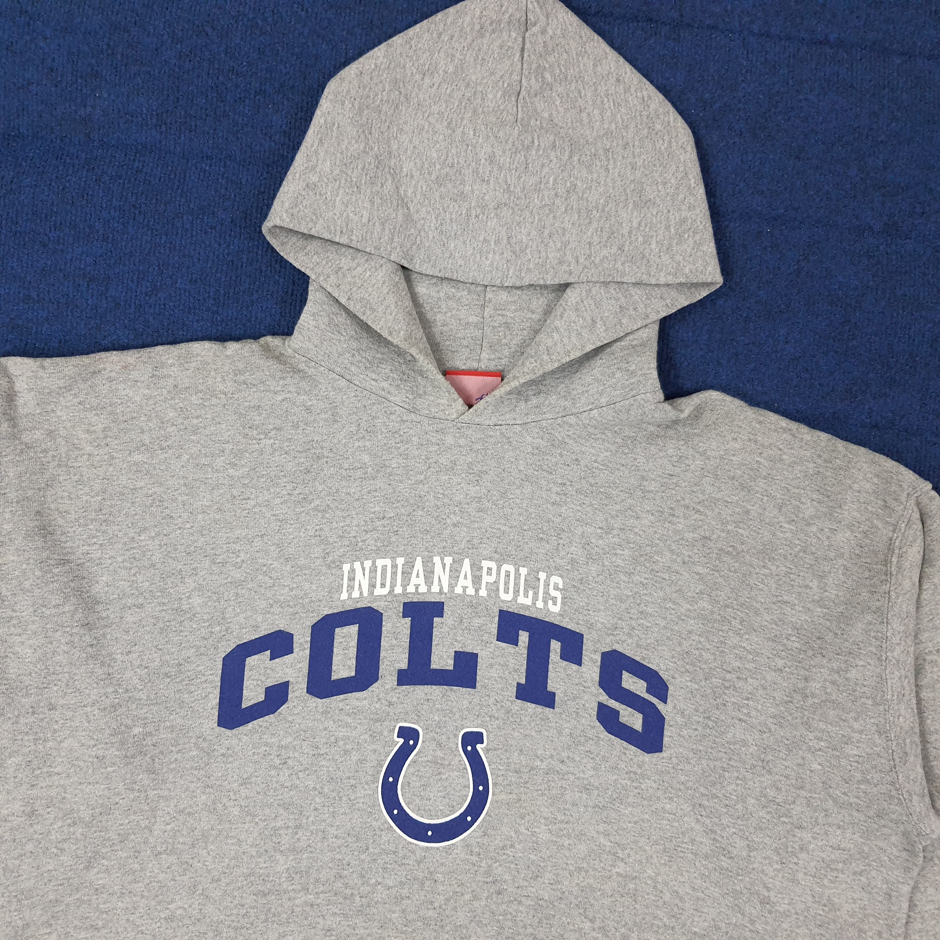 NFL Vintage NFL Indianapolis Colts American Team Hoodie C261N14 Size US XXL / EU 58 / 5 - 2 Thumbnail