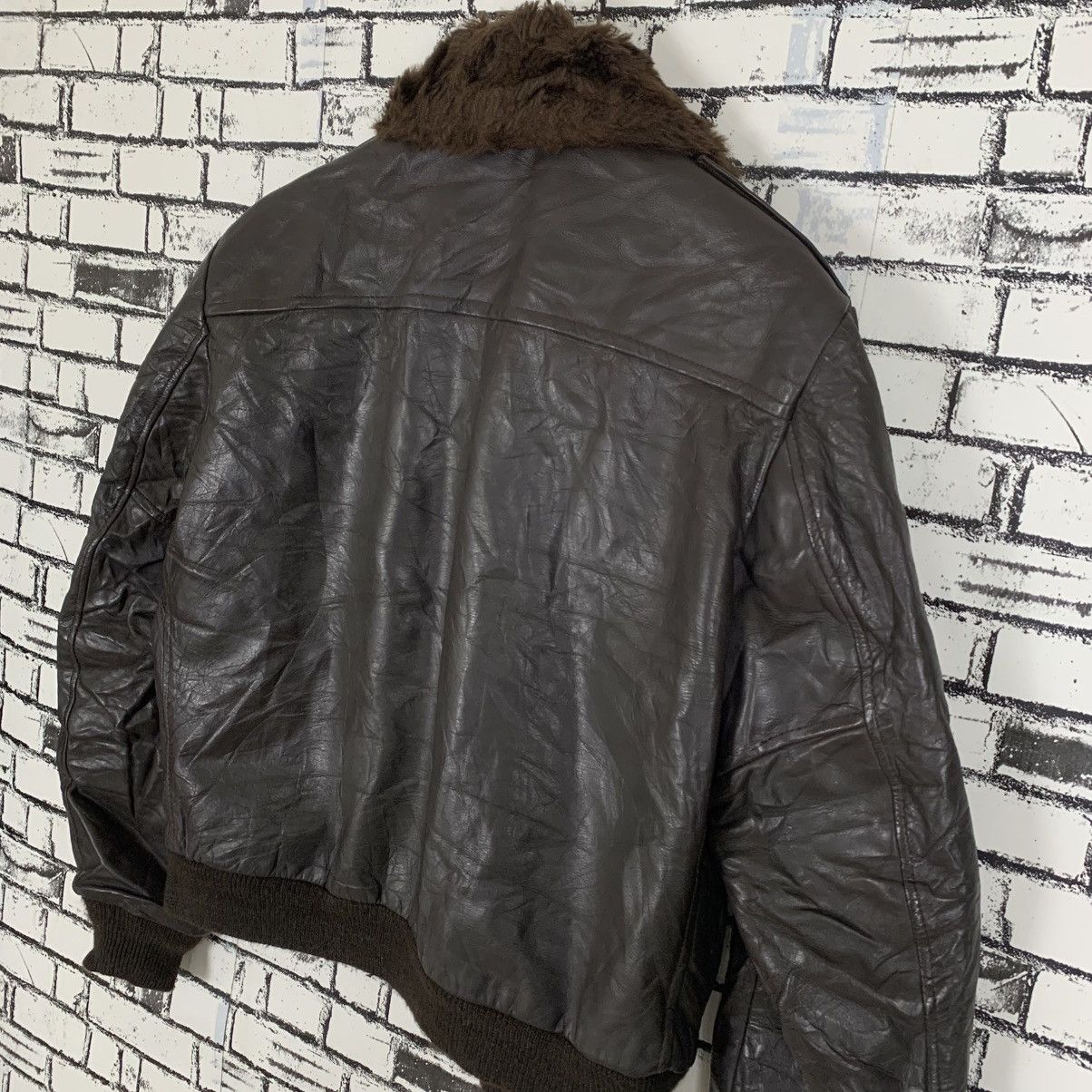 Genuine Leather Vintage Cooper Genuine Leather Jacket Sherpa Bomber Jacket Size US M / EU 48-50 / 2 - 7 Thumbnail