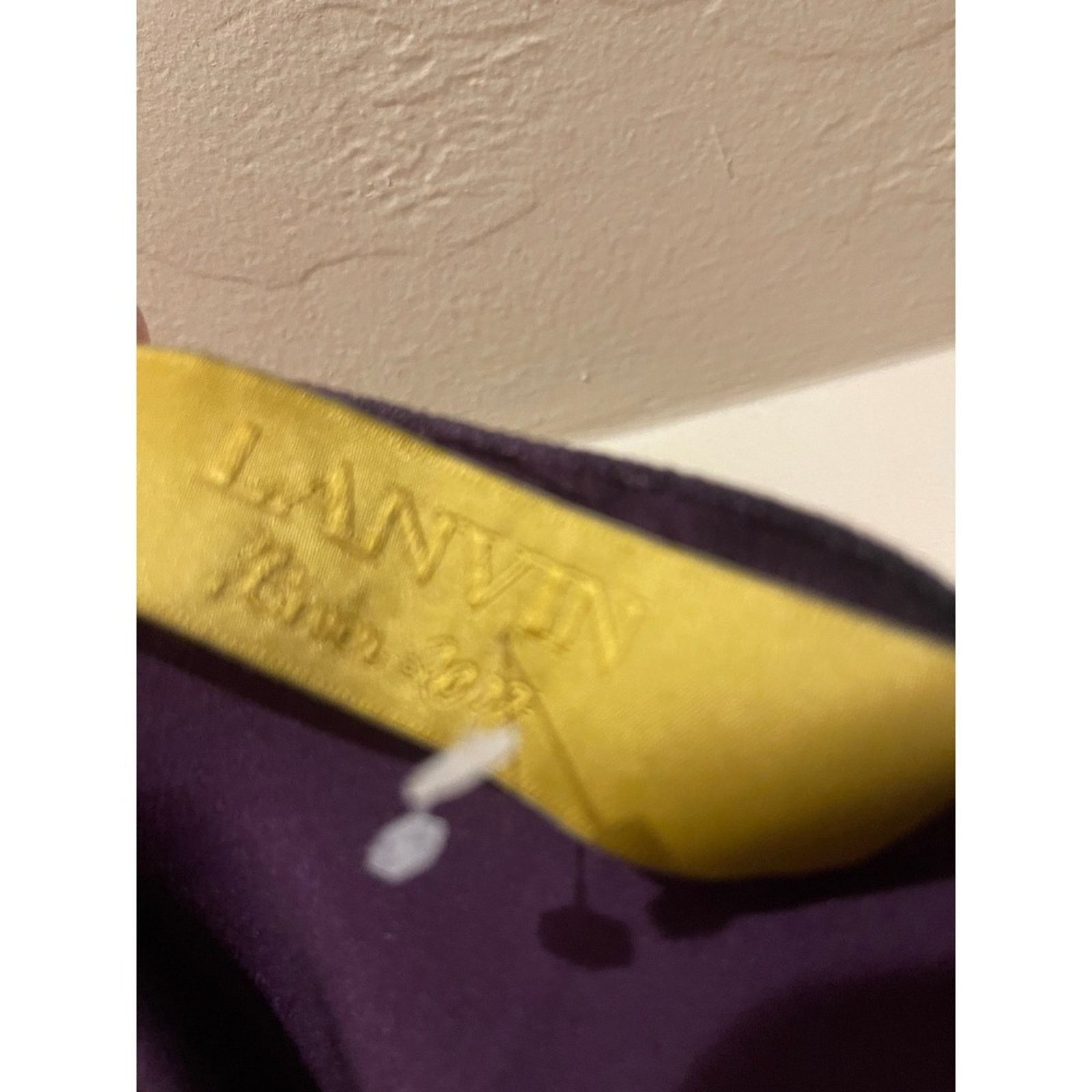 Lanvin Lanvin Paris Purple Satin Twist Front V-Neck Dress Sz 42 Size L / US 10 / IT 46 - 7 Thumbnail