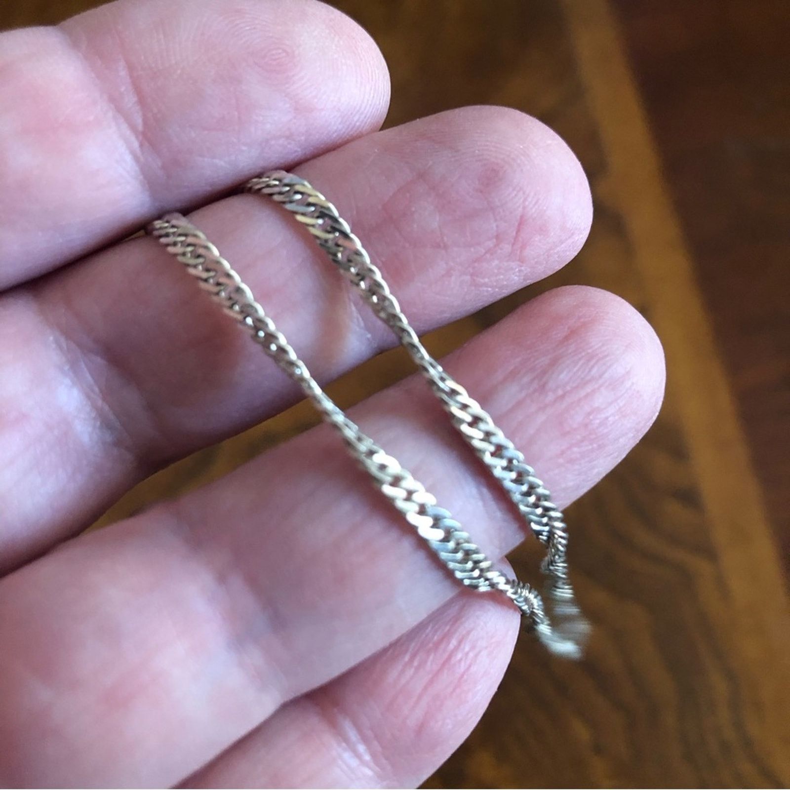 Vintage Vintage Italy 925 sterling silver Singapore chain necklace Size ONE SIZE - 8 Thumbnail