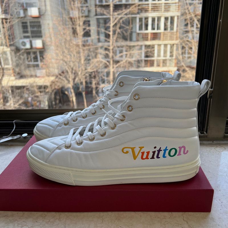Louis Vuitton Louis Vuitton Stellar Quilted High-Top Sneakers 0079 Size US 10 / IT 40 - 1 Thumbnail