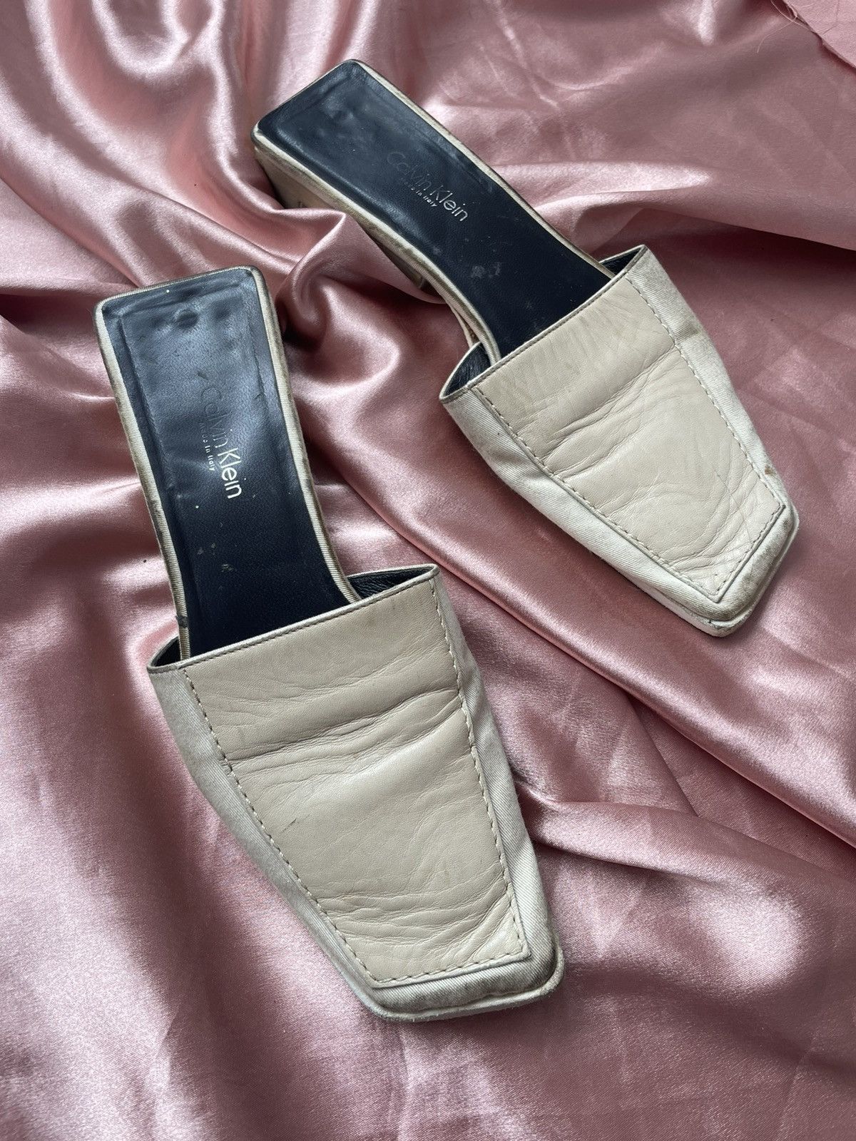 Calvin Klein Calvin Klein leather mules Size US 6 / IT 36 - 6 Thumbnail