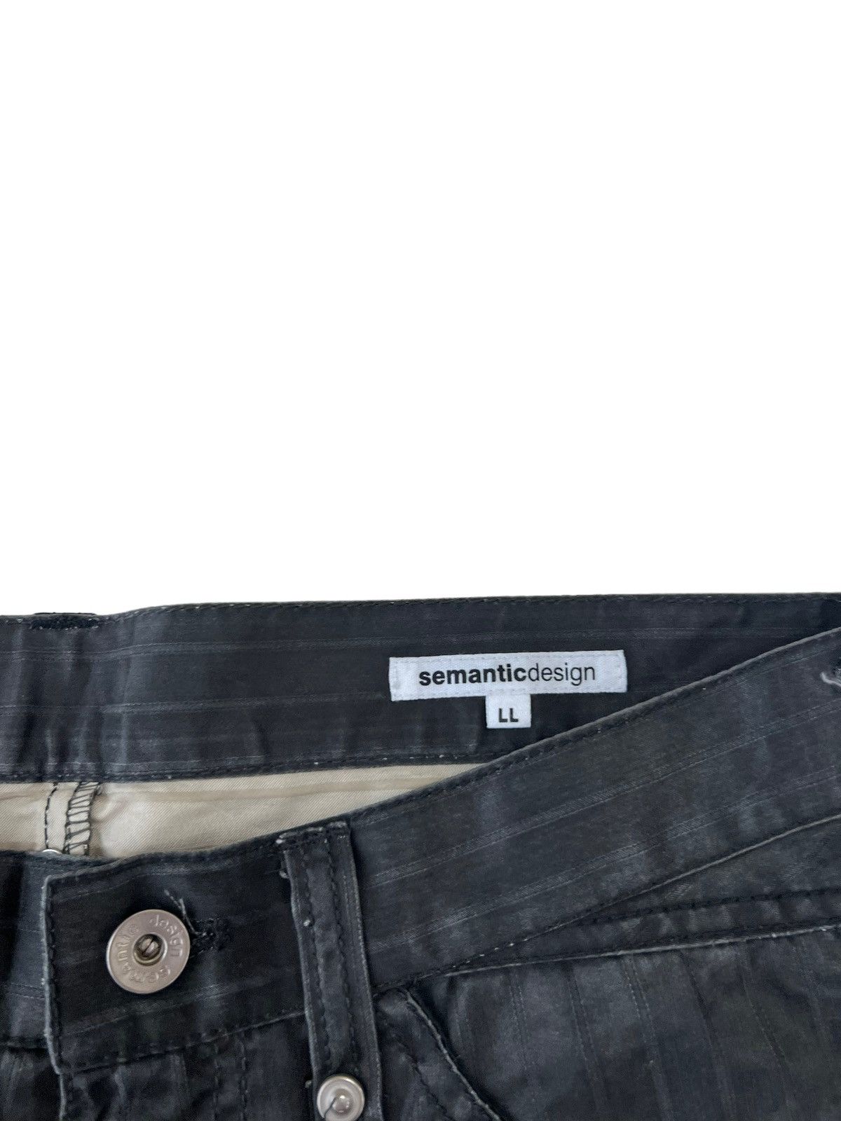Japanese Brand Semantic Design Spiral Cut Flared Lace Up Jeans Size US 32 / EU 48 - 9 Thumbnail