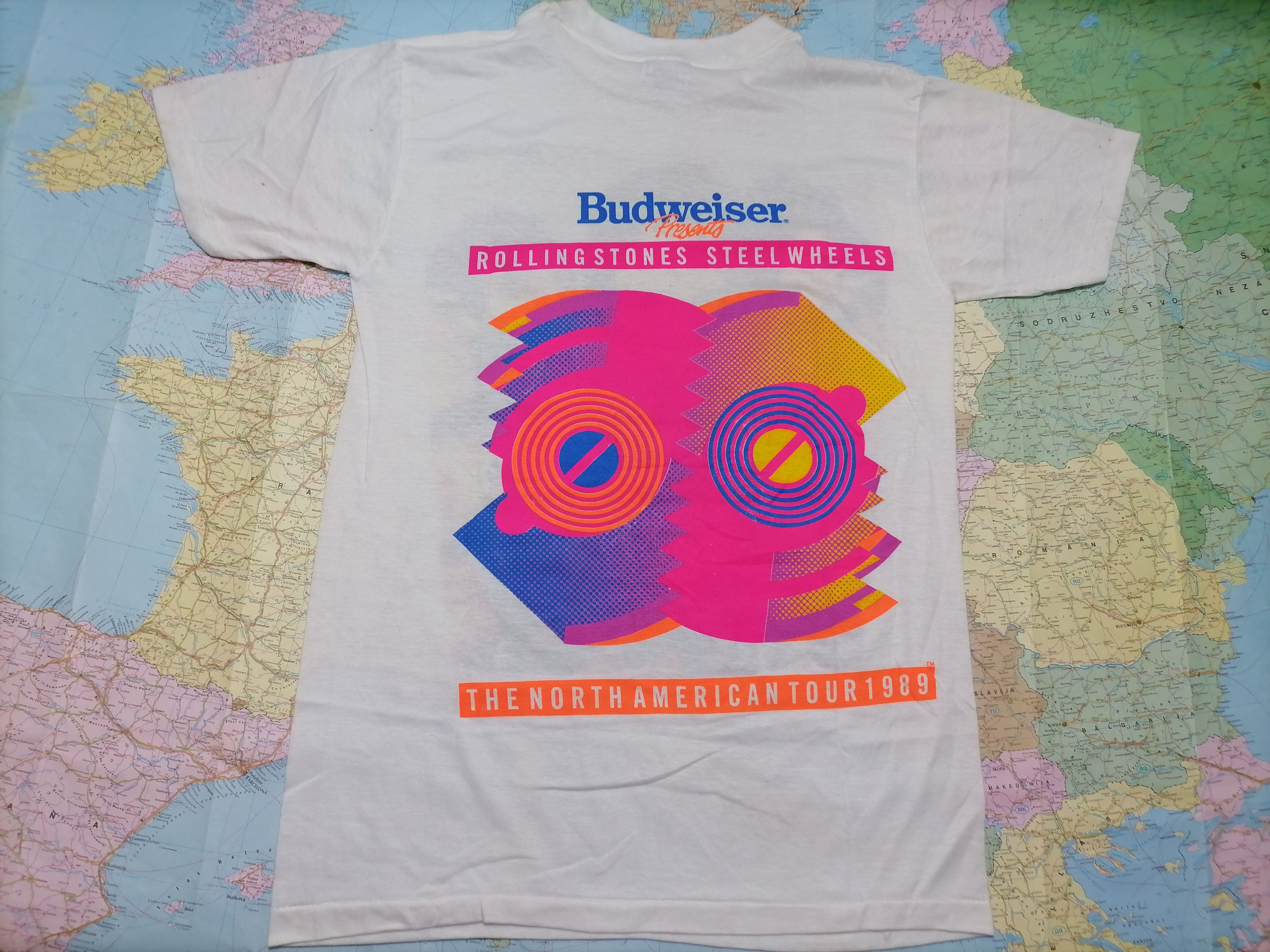 Brockum Vintage Tee ROLLING STONES North American tour 89 Size US L / EU 52-54 / 3 - 5 Thumbnail