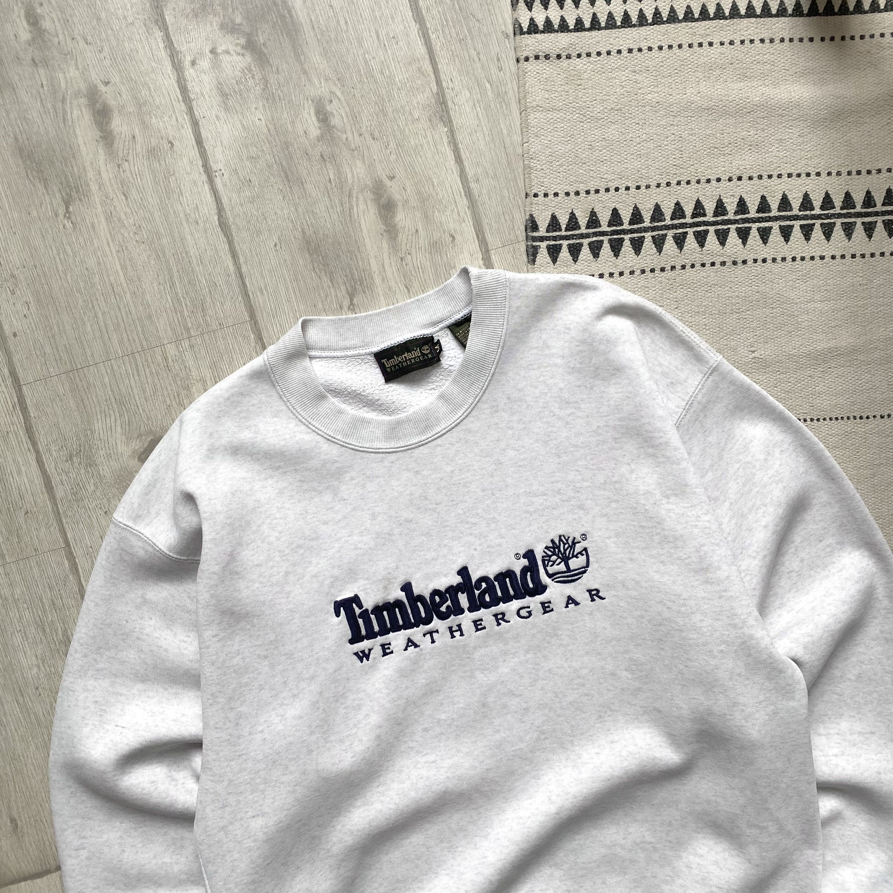 Timberland Vintage 90s Trashed Timberland Sweatshirt Centr Big Logo Size US M / EU 48-50 / 2 - 3 Thumbnail