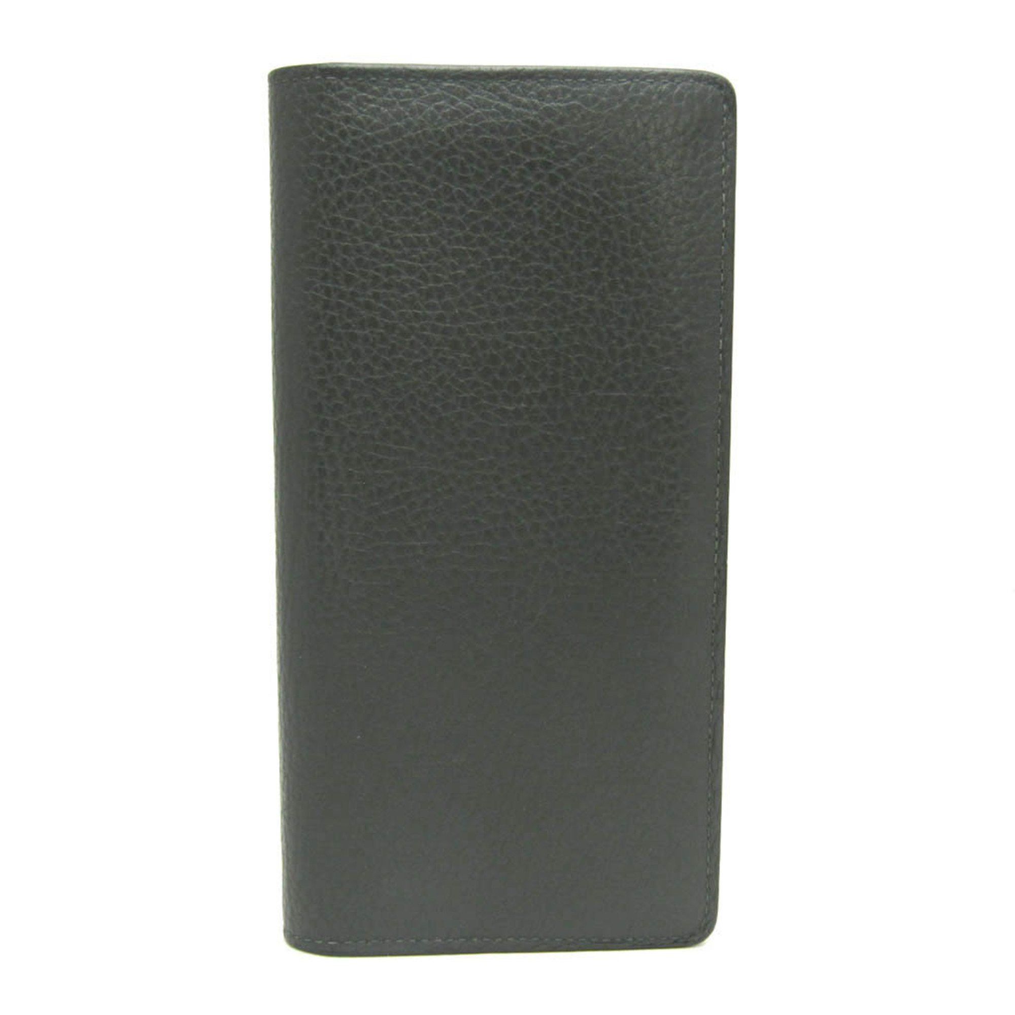 Louis Vuitton Taurillon Brazza Wallet M58802 Men's Taurillon Leather Long Wallet (bi-fold) LV Charcoal