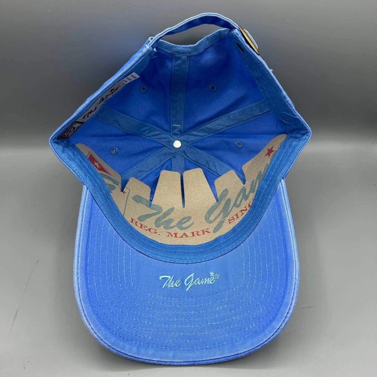 The Game Florida Hollywood Hat Men Blue Embroidered Strap Back Cotton Size ONE SIZE - 2 Thumbnail