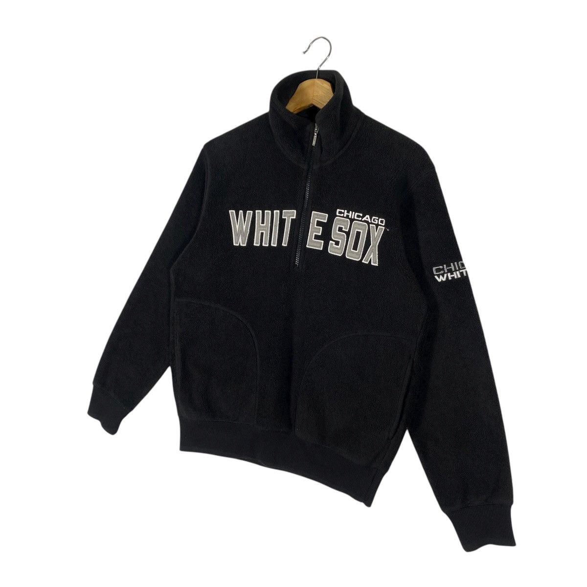 MLB Vintage Chicago White Sox Fleece Half Zip M Size Size US M / EU 48-50 / 2 - 2 Thumbnail