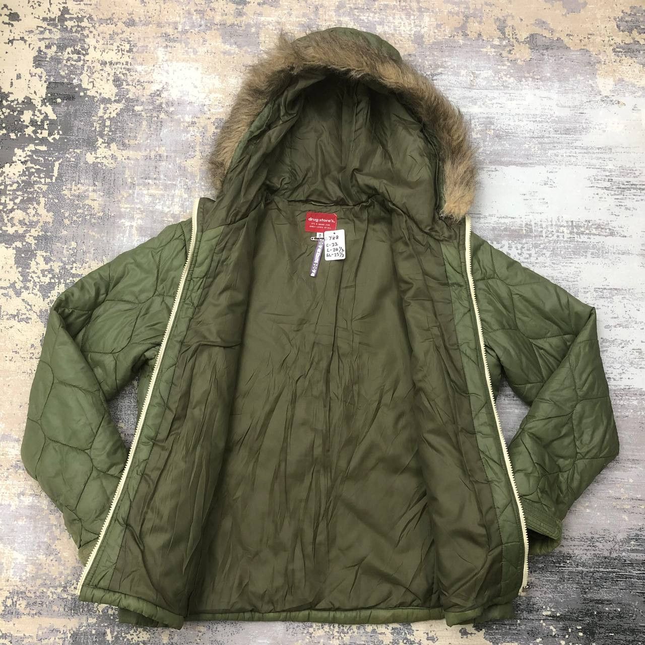 Japanese Brand Y88. JAPAN DRUG STORE’S PIG QUILTED DOWN JACKET Size XS / US 0-2 / IT 36-38 - 5 Thumbnail