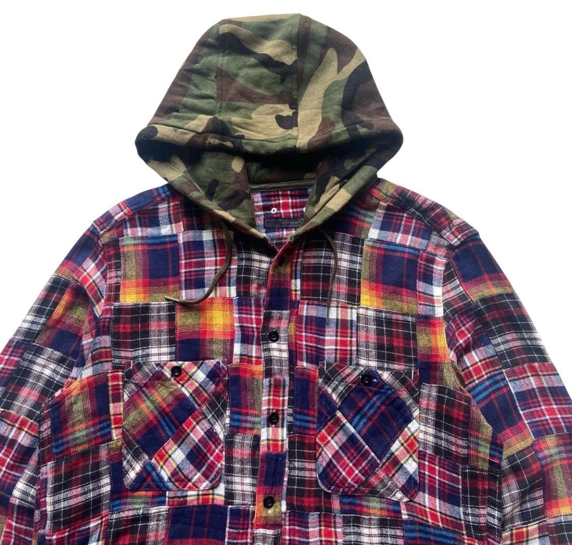 Sophnet. Japanese brand - Sophnet patchwork flannel shirt hood Size US L / EU 52-54 / 3 - 3 Thumbnail