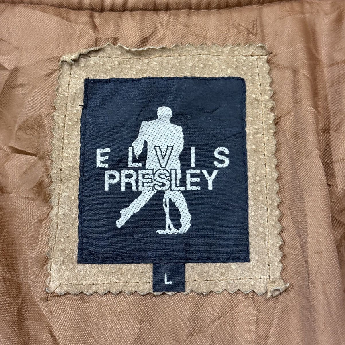 Leather ‼️RARE‼️Vintage Elvis Presley Pigskin Bomber Leather Jacket Size US L / EU 52-54 / 3 - 19 Thumbnail