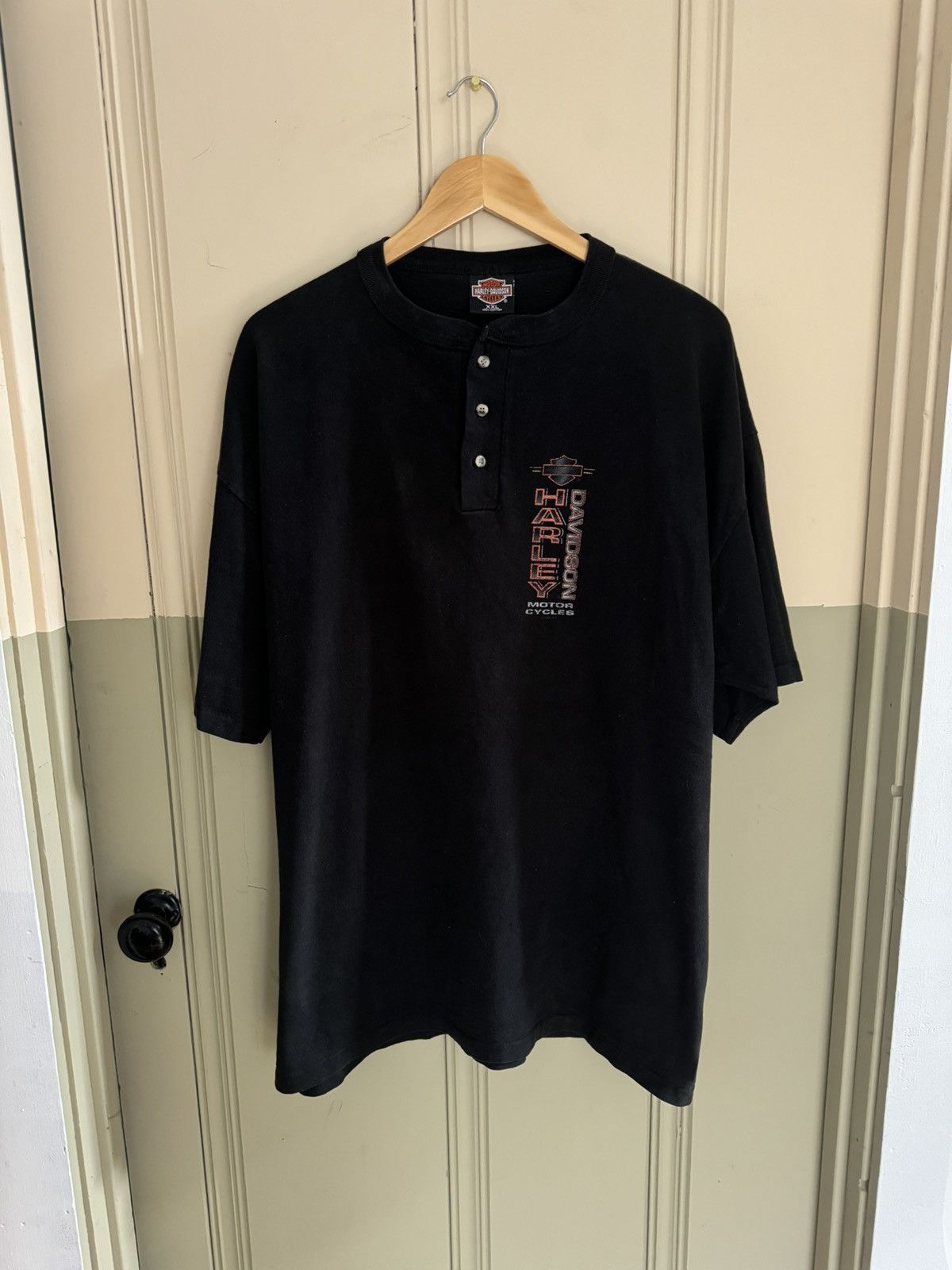 Harley Davidson × Vintage VINTAGE HARLEY DAVIDSON H&M CYCLE DOVER OHIO TEE Size US XXL / EU 58 / 5 - 1 Thumbnail