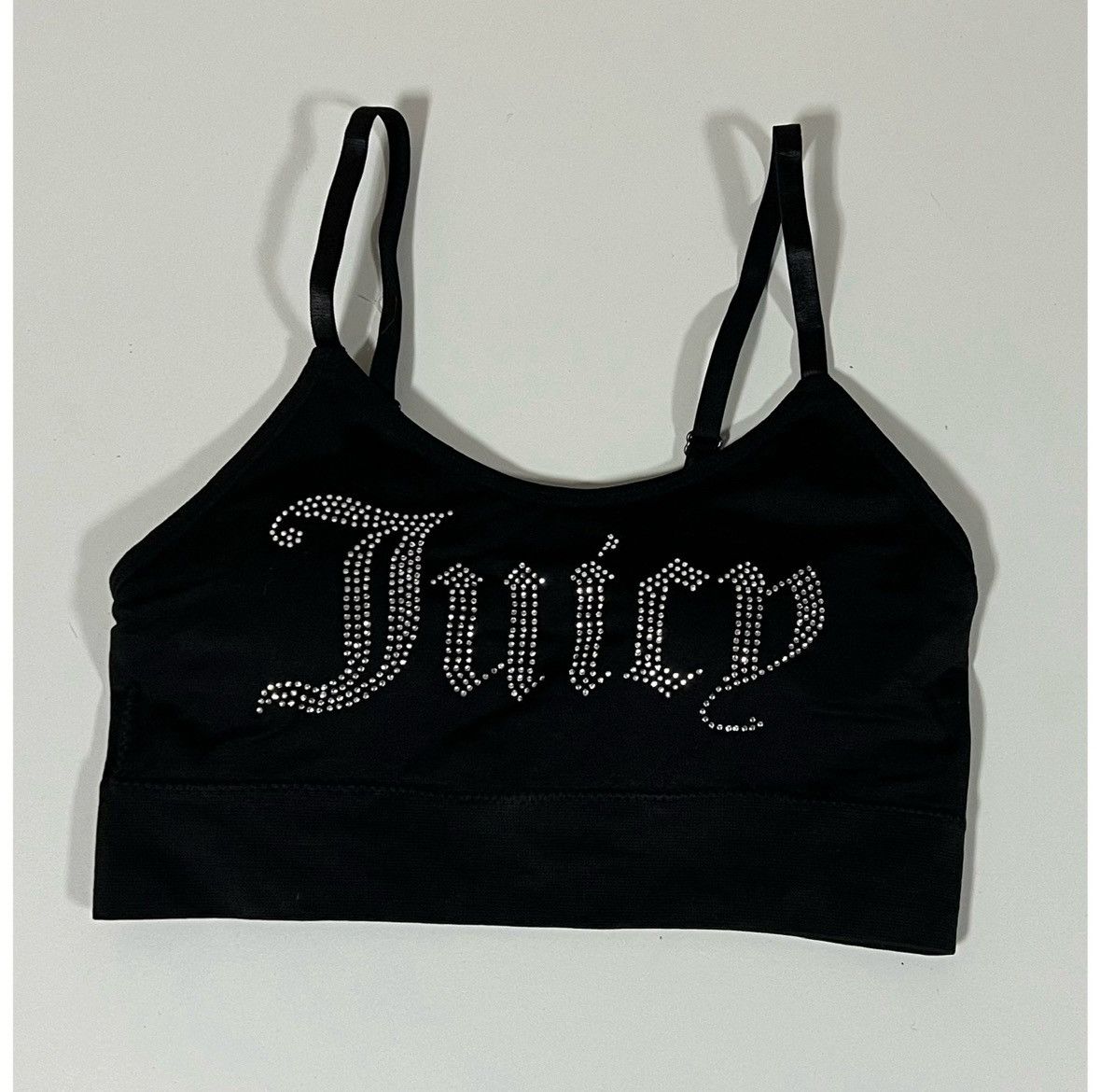 Juicy Couture Juicy Couture Diamond ‘Juicy’ Sports Bra Crop Top Size S 💎 Size S / US 4 / IT 40 - 1 Thumbnail