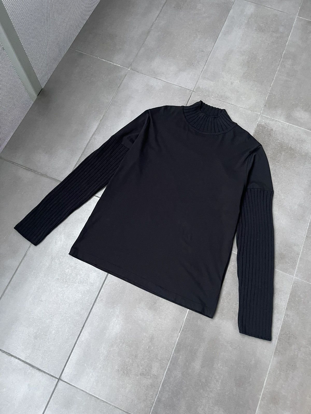 Maison Margiela !DS! SS23 Maison Margiela Long Sleeved Black Top Sweater Size US XL / EU 56 / 4 - 9 Thumbnail