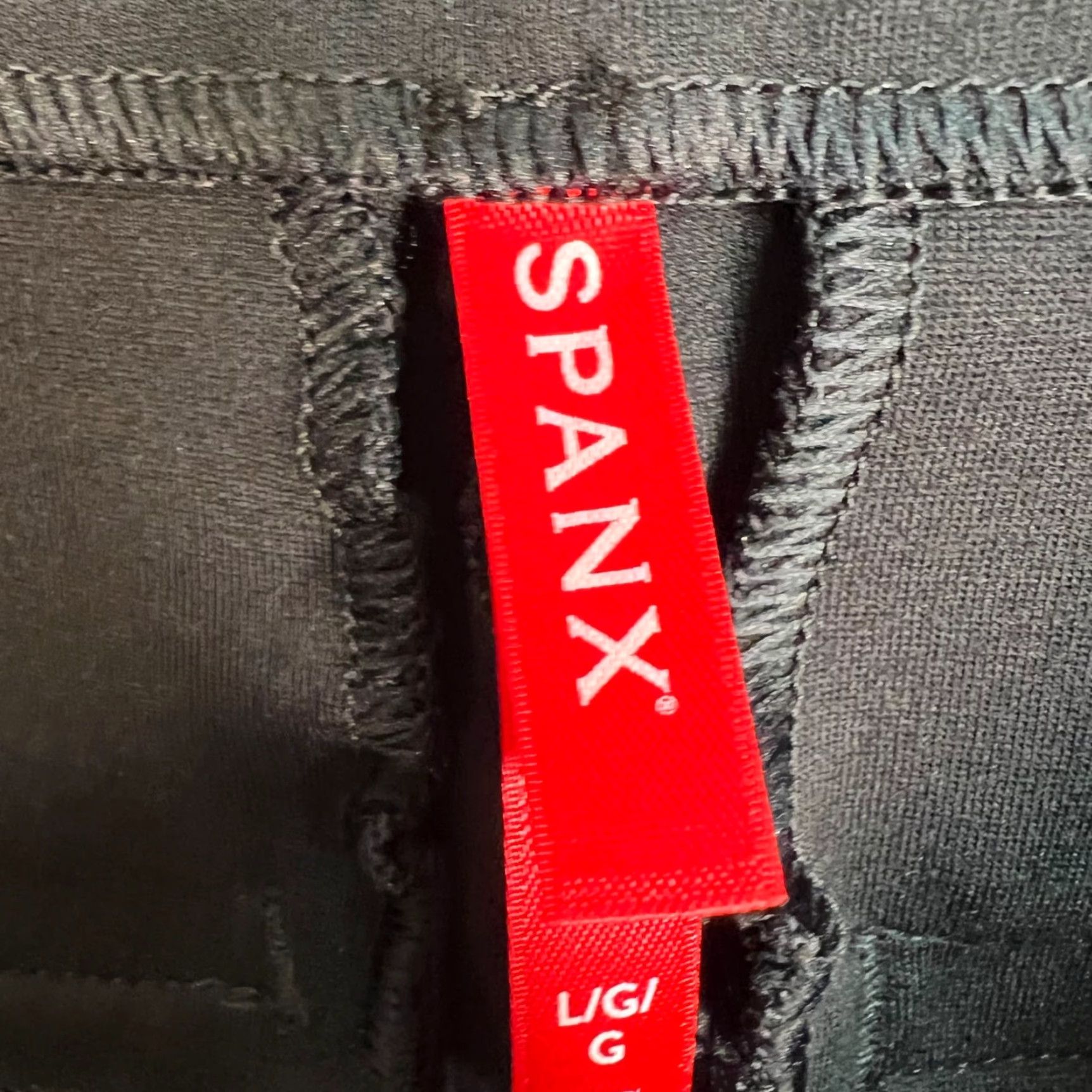 Spanx Spanx Womens Large Black Cropped Straight Leg Pants Shirt? Size 29" - 3 Thumbnail
