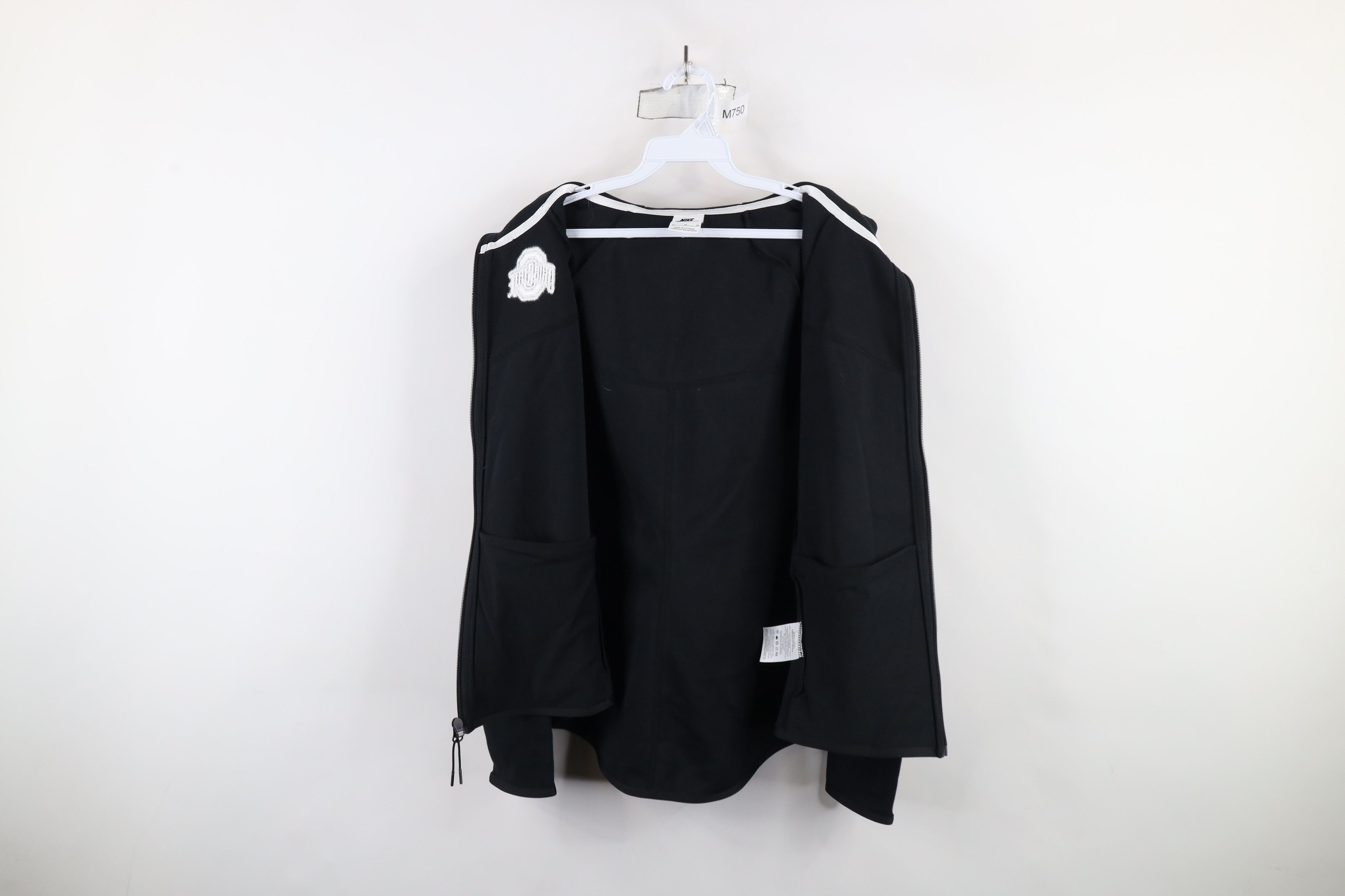 Nike × Vintage Nike Tech Fleece Spell Ohio State University Full Zip Hoodie Size M / US 6-8 / IT 42-44 - 9 Thumbnail