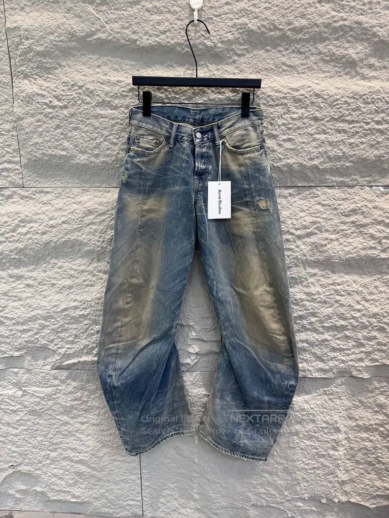 Acne Studios Acne Studios FW25 2006F curved blade loose low-waist wide- Size 25" / US 0 / IT 36 - 1 Thumbnail