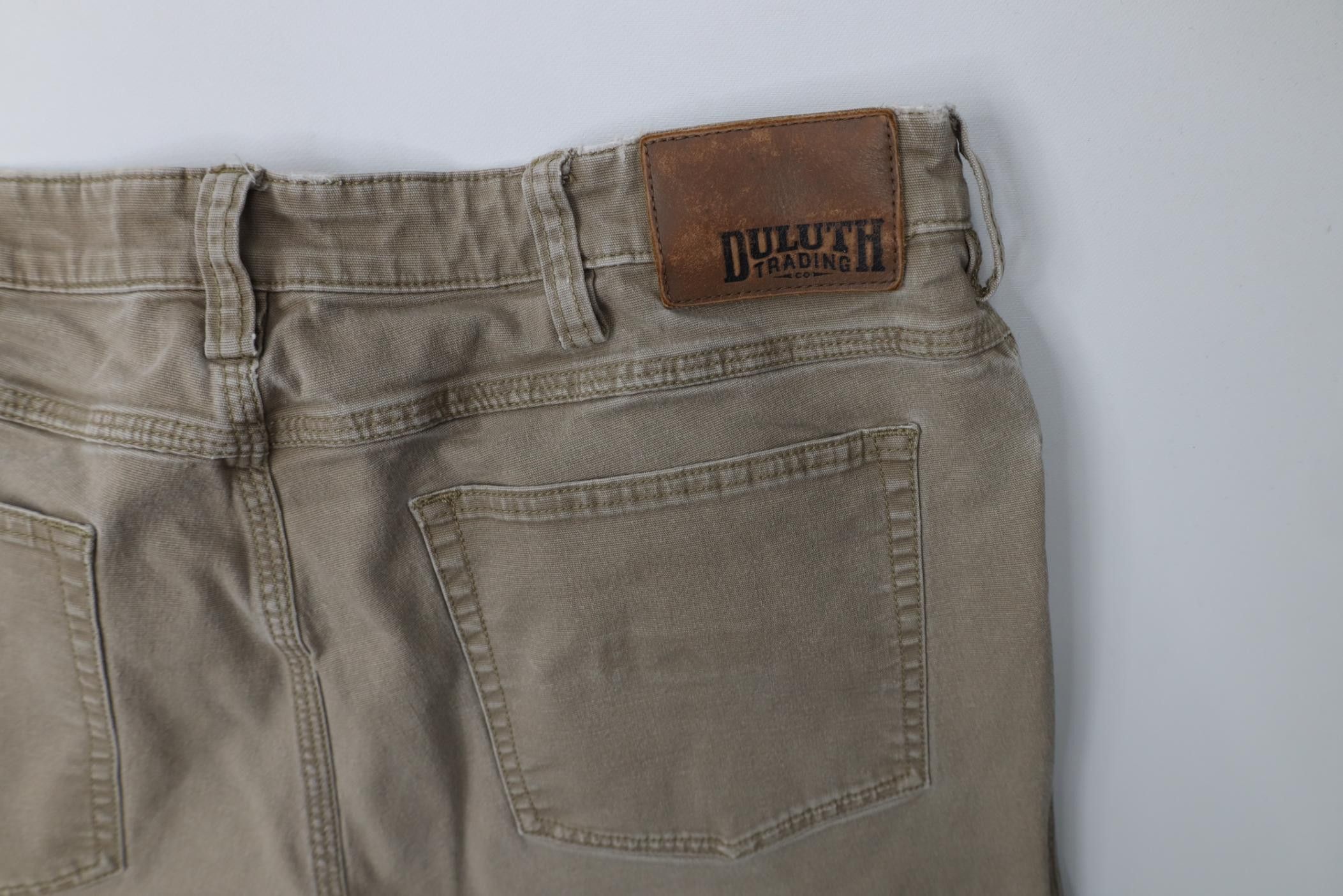 Duluth Trading Company Duluth Trading Co Gusset Flex Fire Hose Canvas Pants Beige Size US 36 / EU 52 - 14 Thumbnail