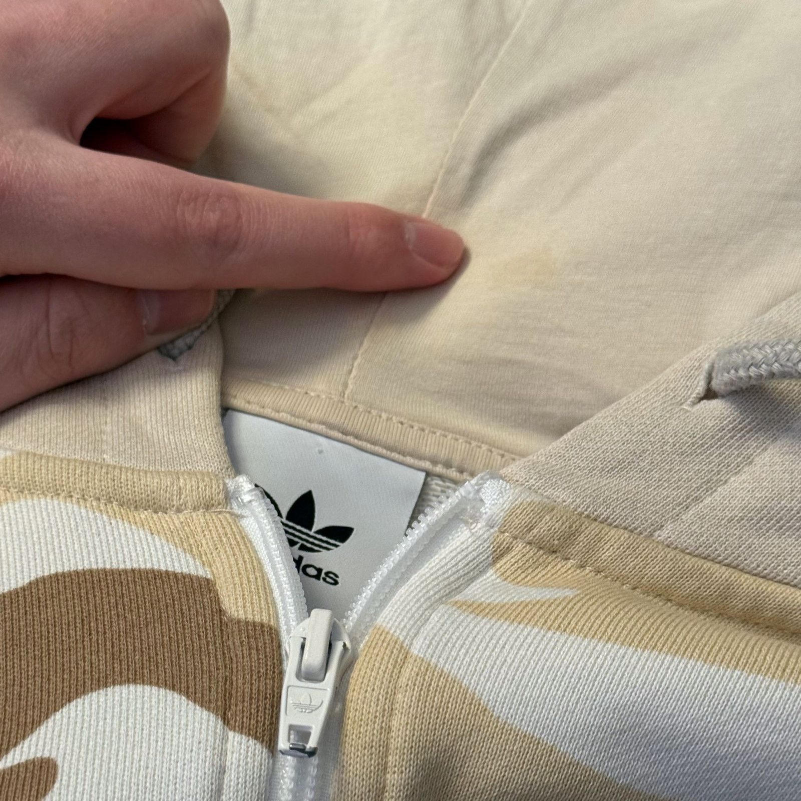 Adidas adidas Originals Camo Full-Zip Hooded Sweatshirt GUC Size M Size US M / EU 48-50 / 2 - 10 Thumbnail