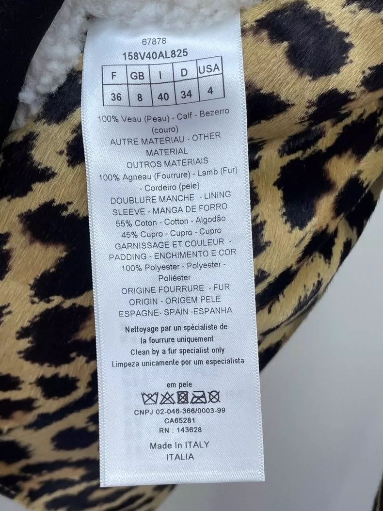 Dior Dior Leopard fur jacket 2504-Nextarrow Size XS / US 0-2 / IT 36-38 - 7 Thumbnail