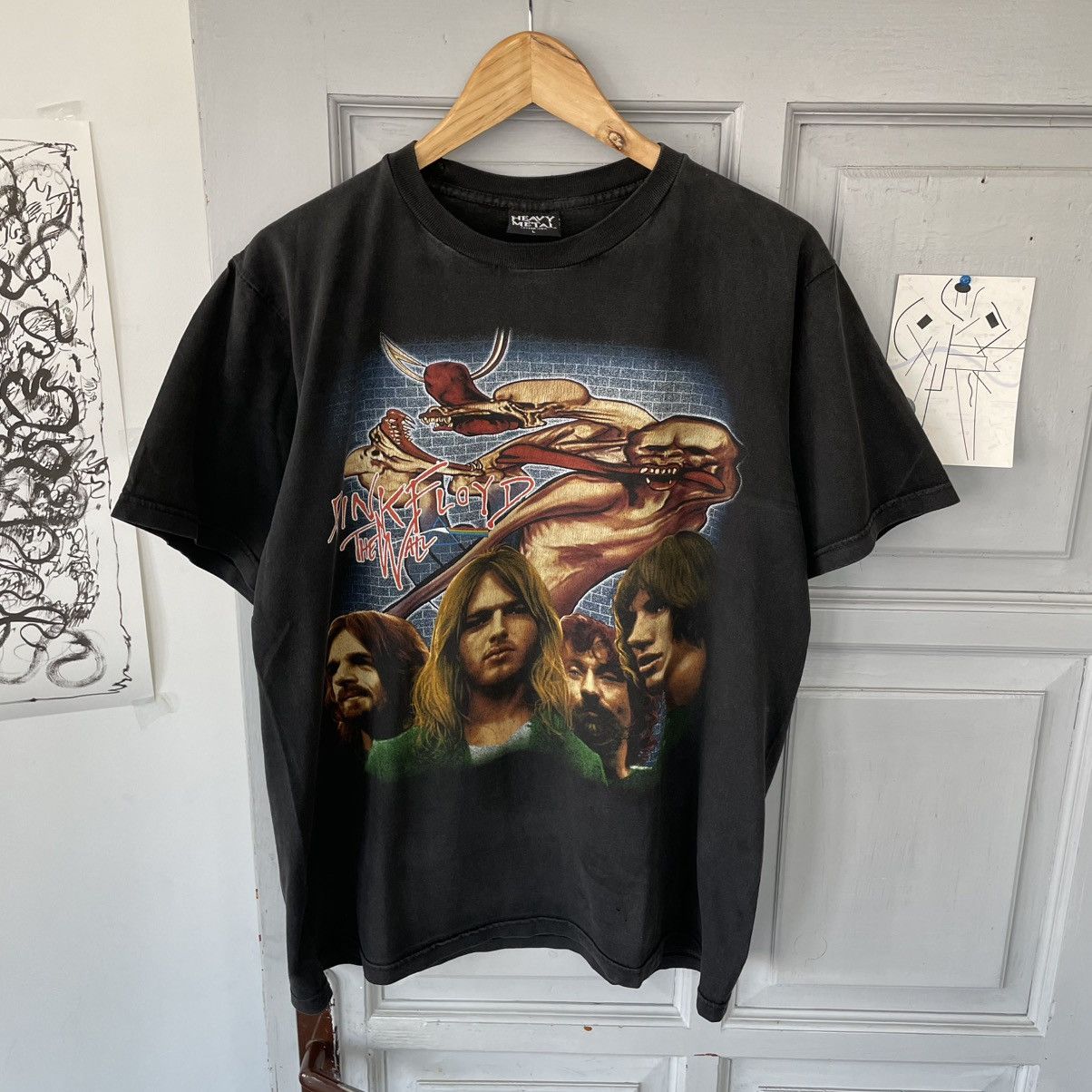 Pink Floyd × Vintage Vintage 90’s Pink Floyd The Wall Avantgarde T-shirt Size US XL / EU 56 / 4 - 3 Thumbnail