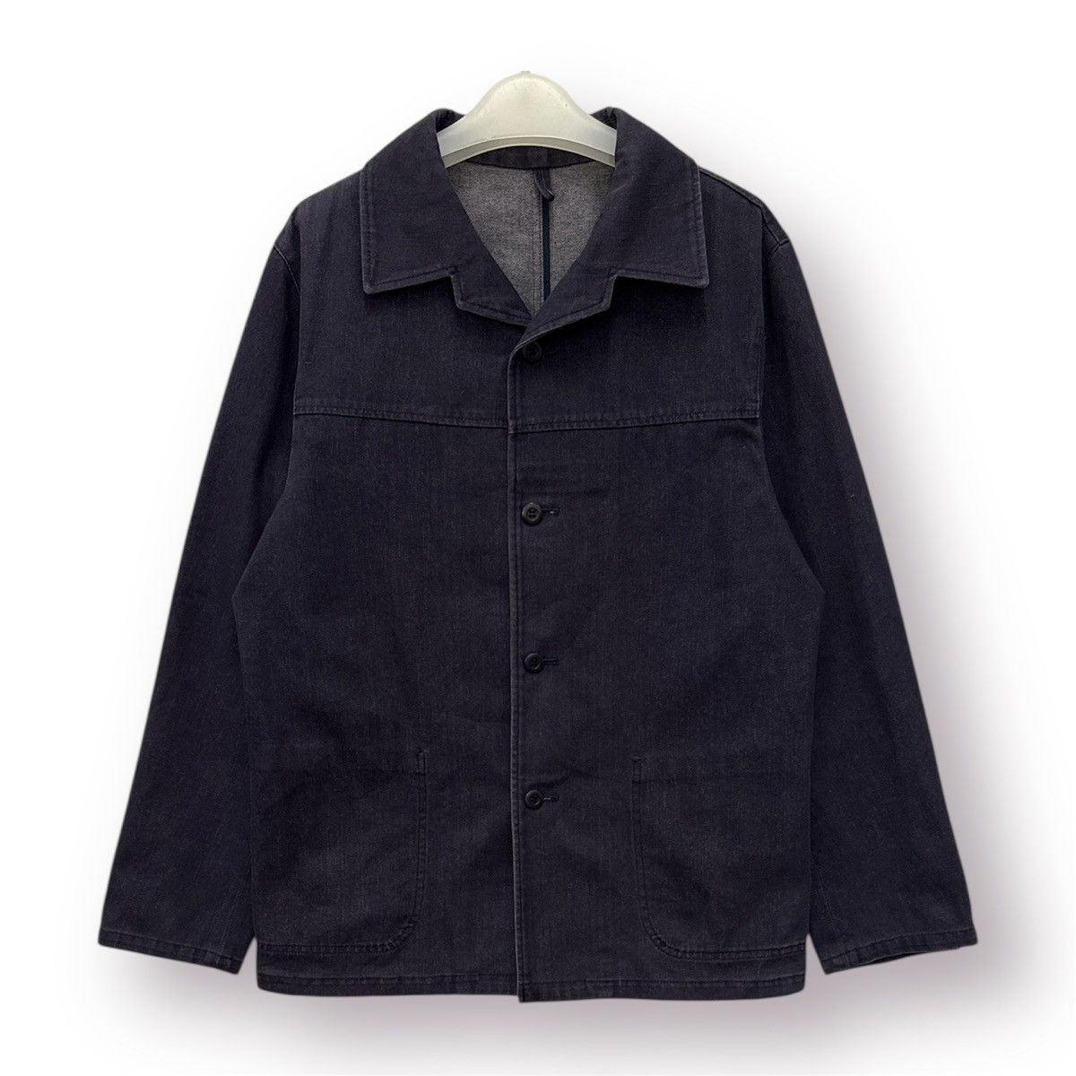 JUN MEN 🔥 JunMen French Workwear Men's Indigo Chore Jacket - M Size US S / EU 44-46 / 1 - 1 Thumbnail