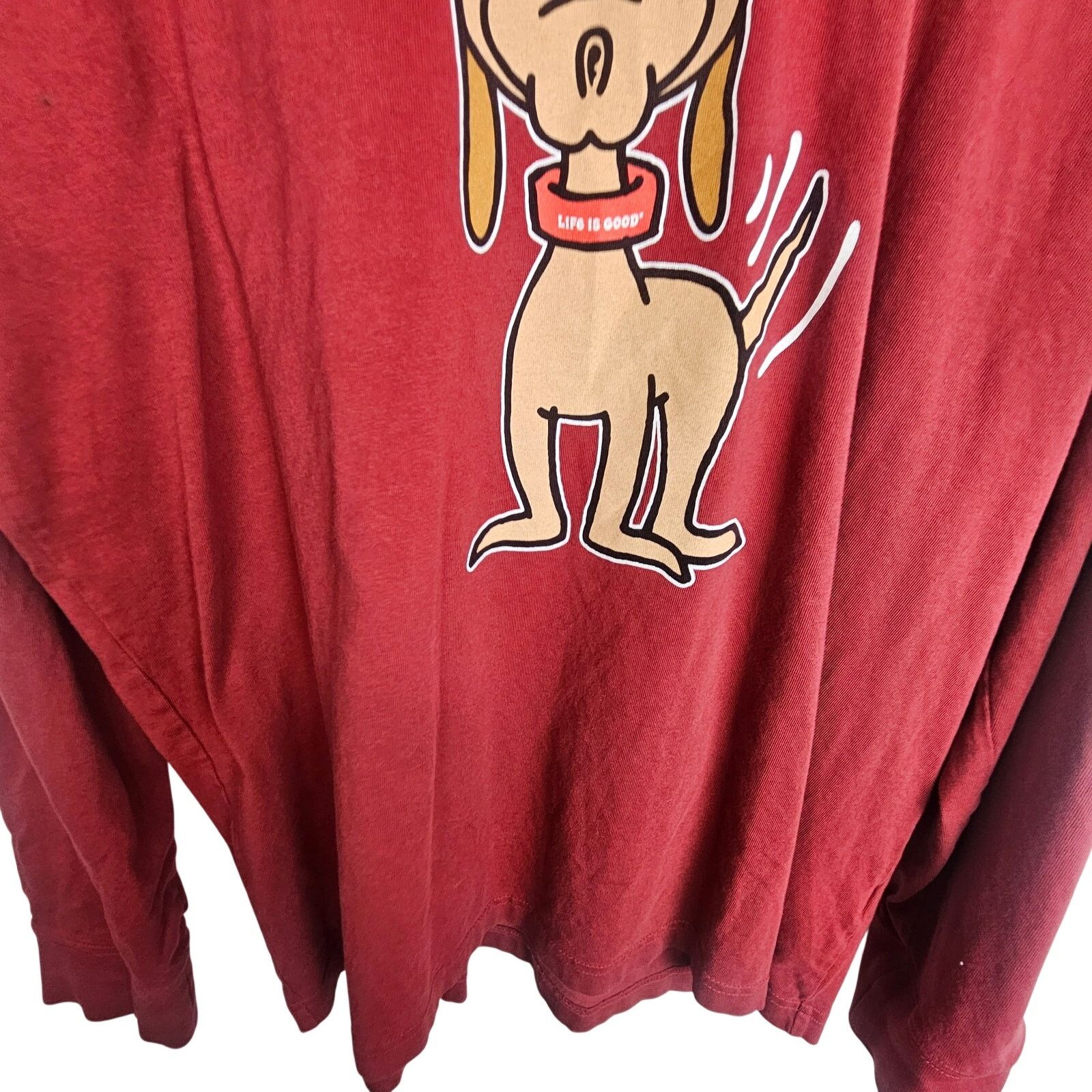 Life is Good Life Is Good Mens Christmas Dog Print Crusher Tee Size L Size US L / EU 52-54 / 3 - 3 Thumbnail