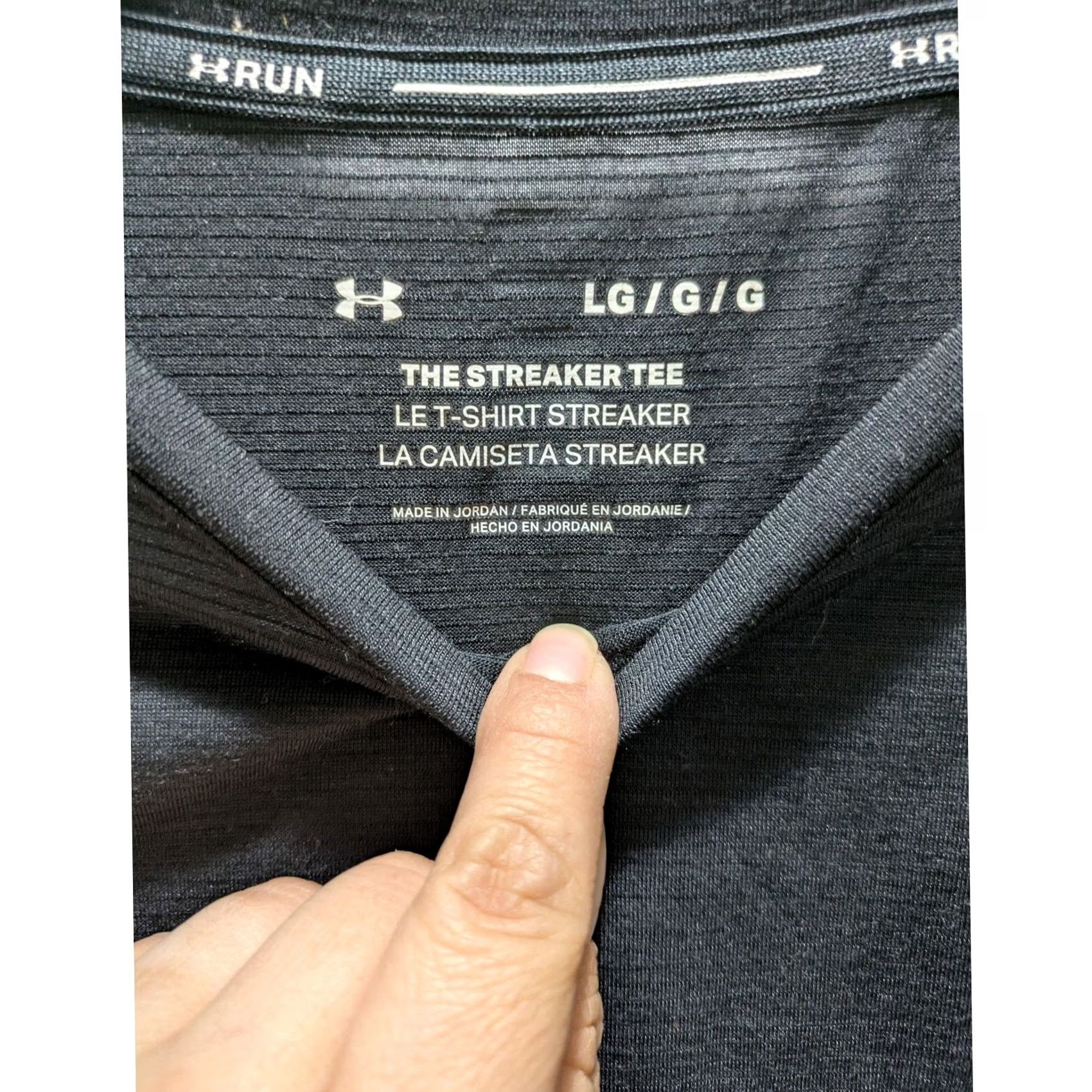 Under Armour Under Armour Shirt Women's L Black Streaker 2.0 Run Heat Gear Size L / US 10 / IT 46 - 4 Thumbnail