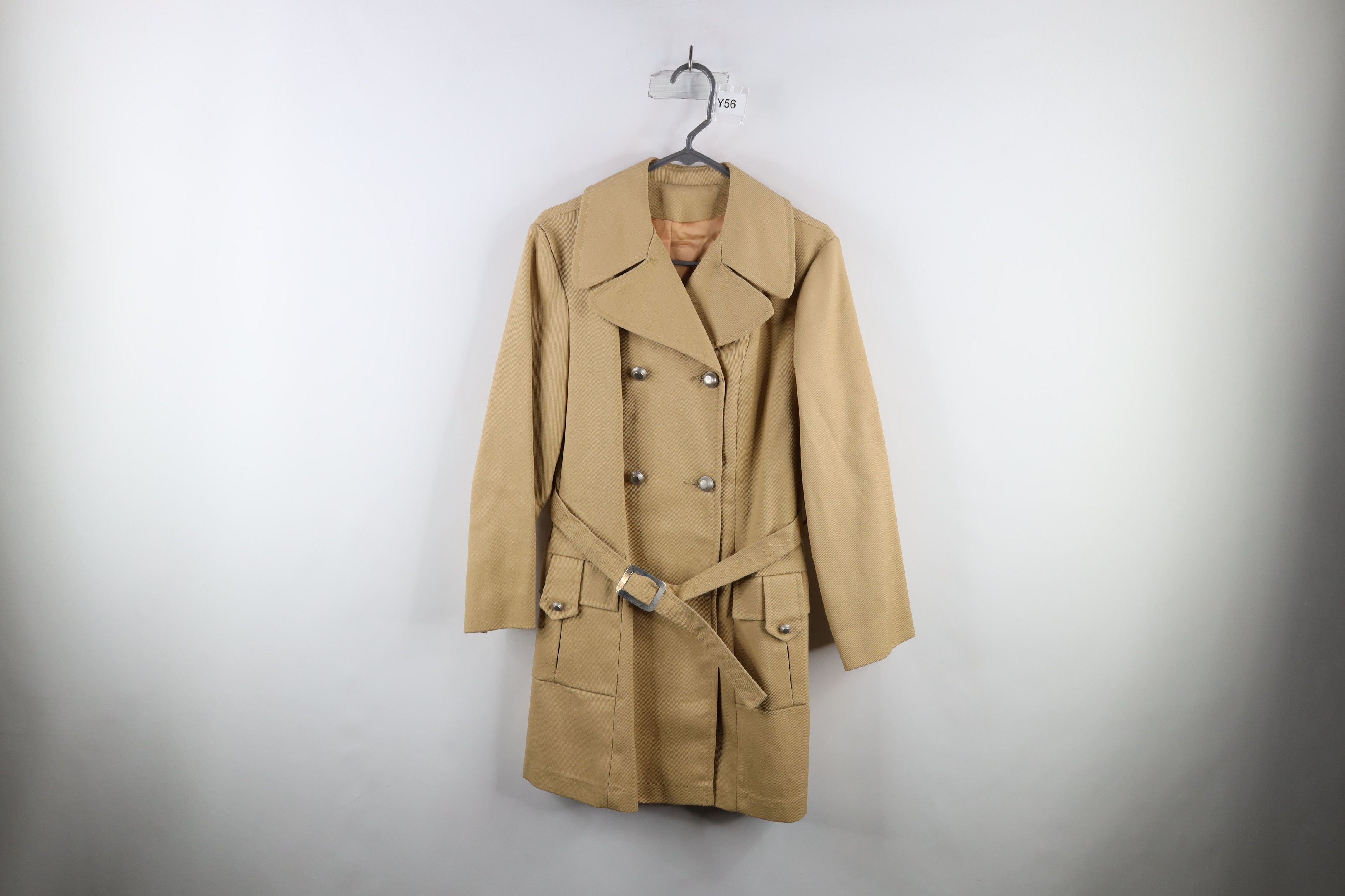 image of Deadstock Vintage 70's Streetwear Peacoat Jacket Beige Usa, Women's (Size 2XL)