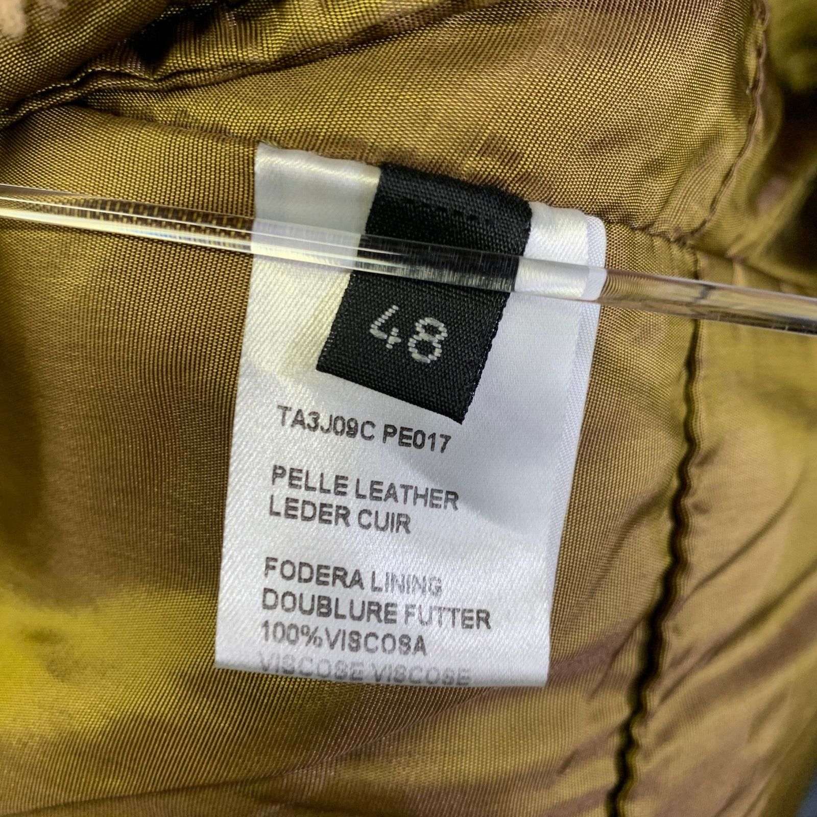 Other CORPO NOVE Size 42 Camel Leather Overcoat Coat Size US L / EU 52-54 / 3 - 10 Thumbnail