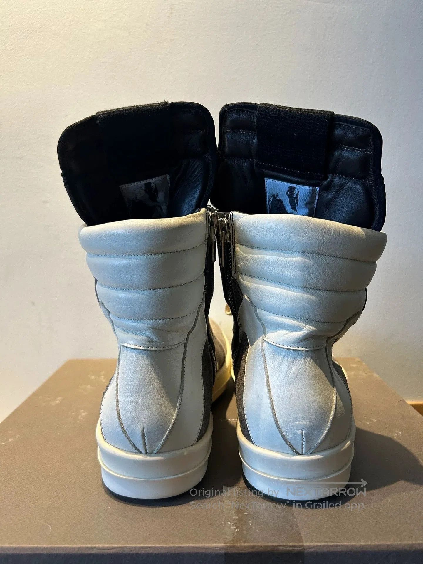 Rick Owens rick owens gray suede high-top sneakers size 43. Size US 10 / EU 43 - 4 Thumbnail
