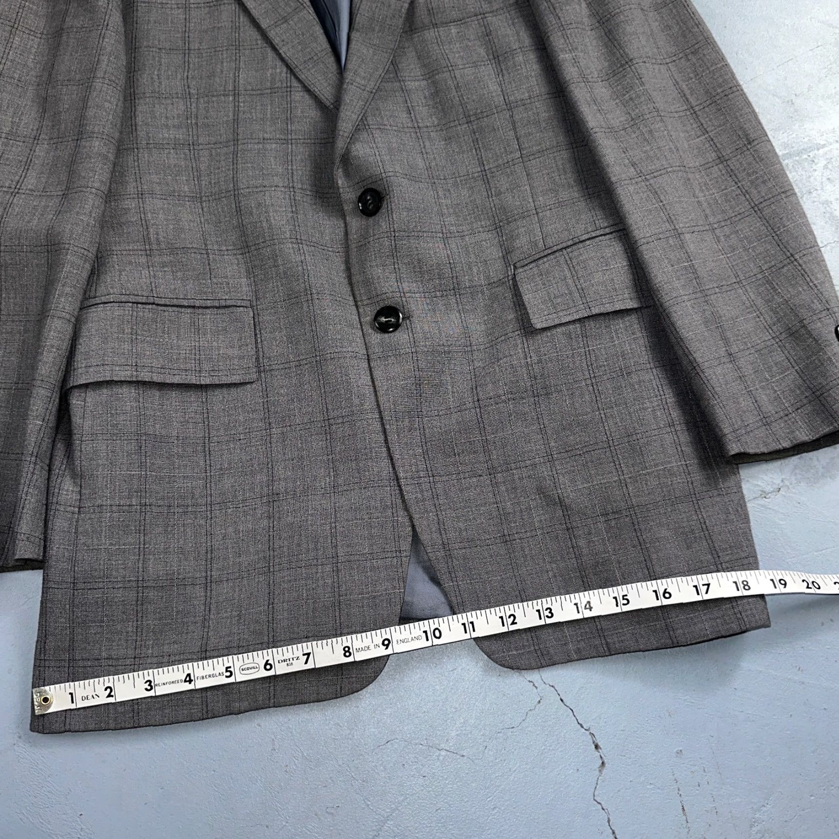Vintage VTG Petrocelli Mens 2 PC Suit Jacket Coat Pants Gray 1960s Rockabilly 38 Mens Size 38R - 4 Thumbnail