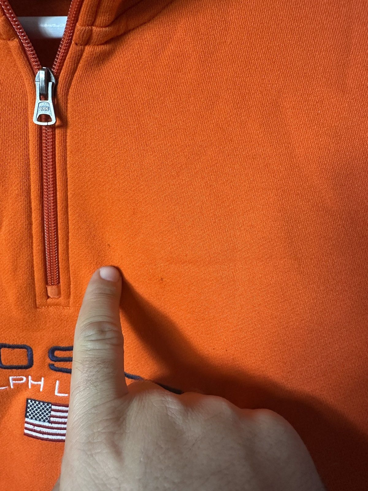 Polo Ralph Lauren × Ralph Lauren Sport × Vintage Polo Sport Ralph Lauren 1/4 Zip Vintage Sweatshirt Size US XL / EU 56 / 4 - 4 Thumbnail