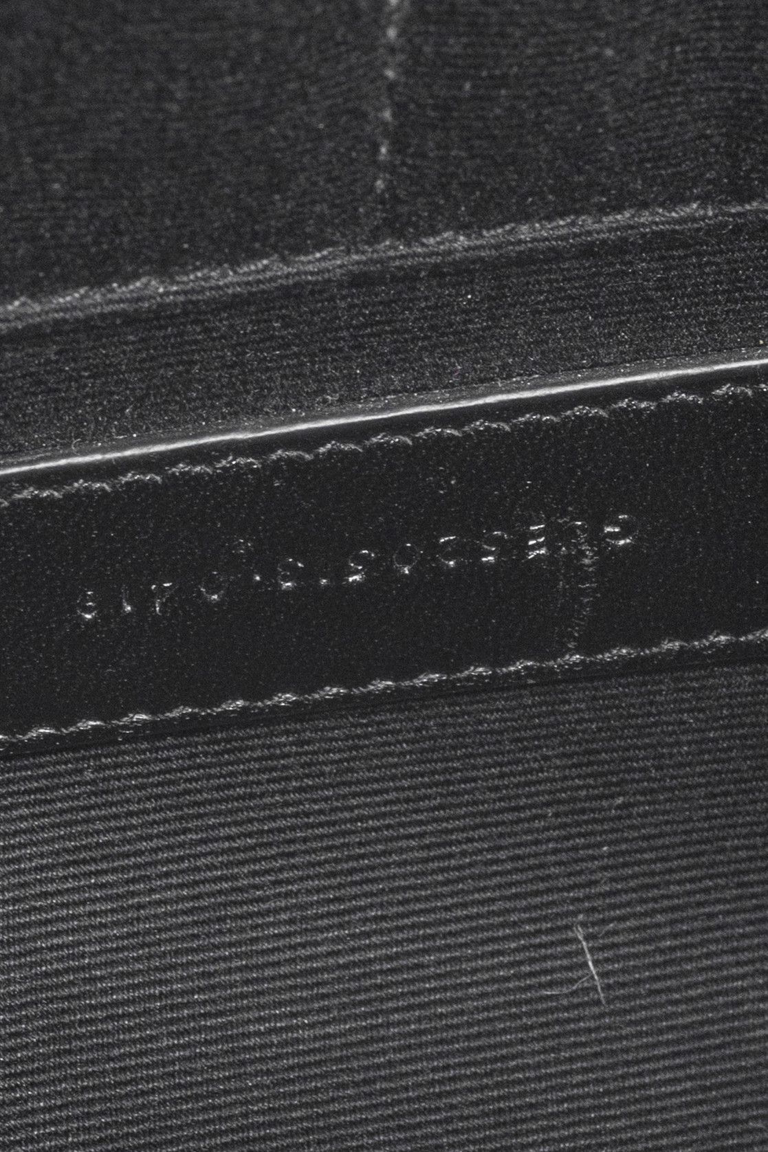 Saint Laurent Paris Saint Laurent Black Pebbled-Leather Flat Snap-Closure Clutch Size ONE SIZE - 14 Thumbnail