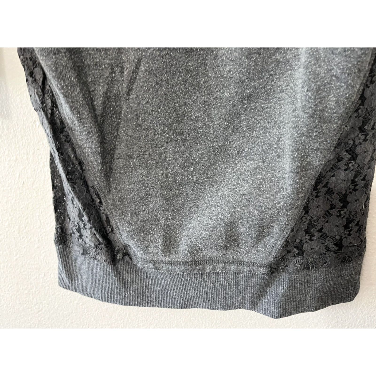 Guess GUESS Womens Sweater S Gray 3/4 Sleeve Round Neck Cotton Pullover Vintage Style, Pullover, Knit, 100% Cotton, Knitwear, Warmth, Midweight, GUESSED? Size S / US 4 / IT 40 - 3 Thumbnail