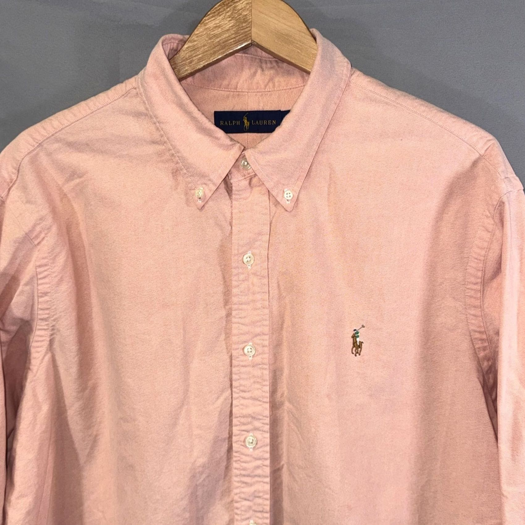 Ralph Lauren Polo Ralph Lauren Shirt Mens 2XL Pink Button-Down Oxford Long Sleeve Pony Logo Size US XXL / EU 58 / 5 - 3 Thumbnail