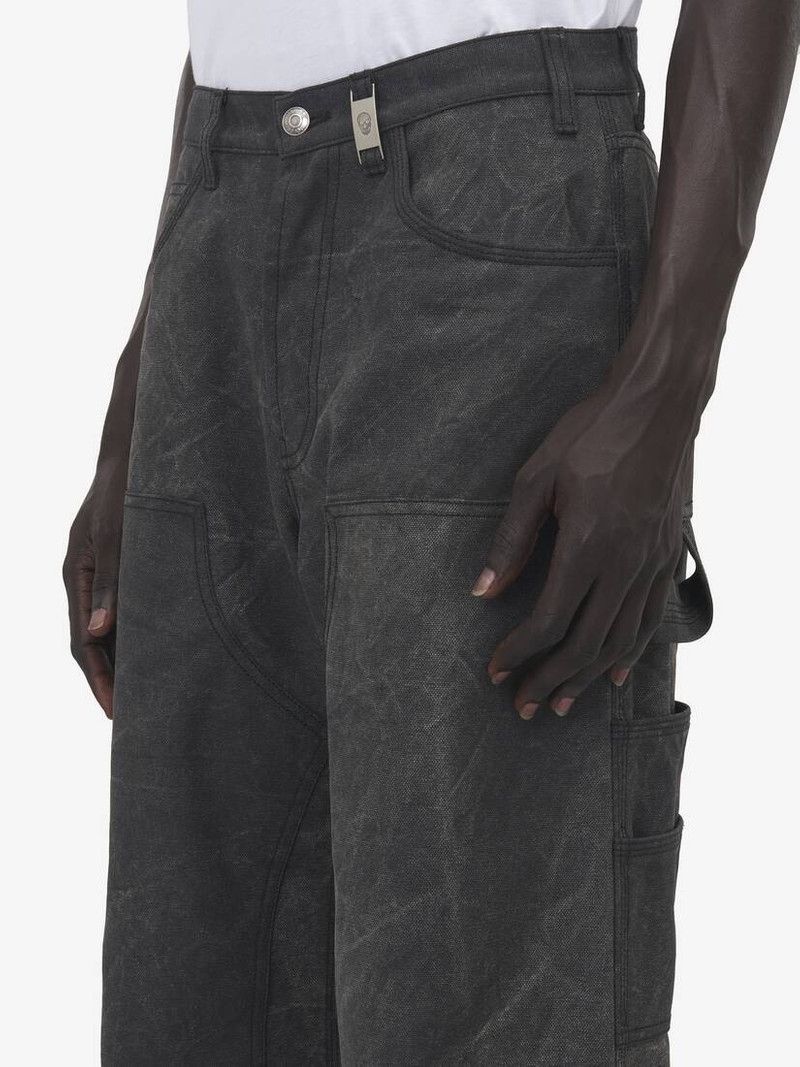 Alexander McQueen o1srvl11e0226 Carpenter Trousers In Charcoal Size US 32 / EU 48 - 5 Thumbnail