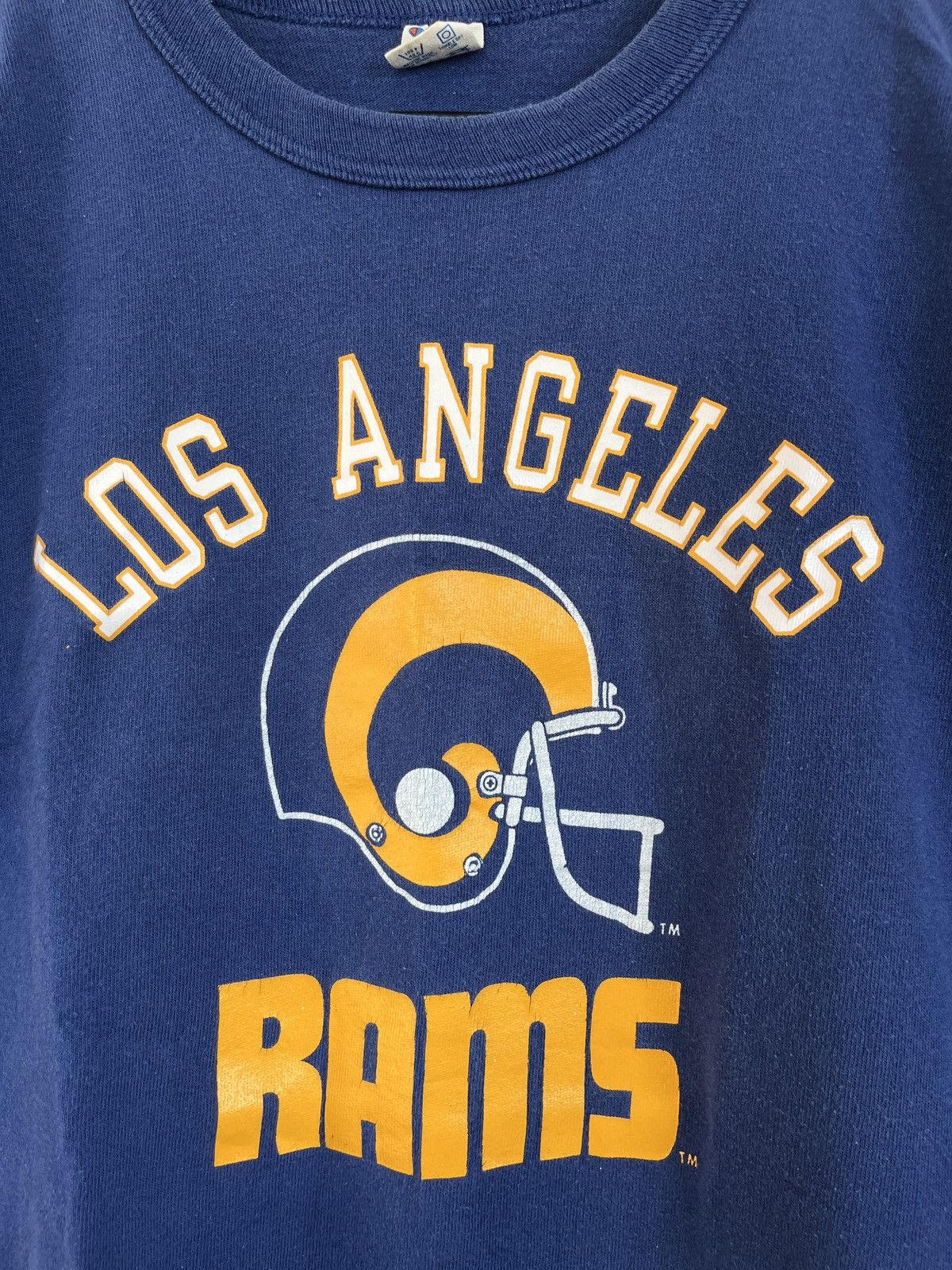 Champion × NFL × Vintage 80's Vintage Los Angeles RAMS Champion Made in USA T-shirt Size US L / EU 52-54 / 3 - 2 Thumbnail
