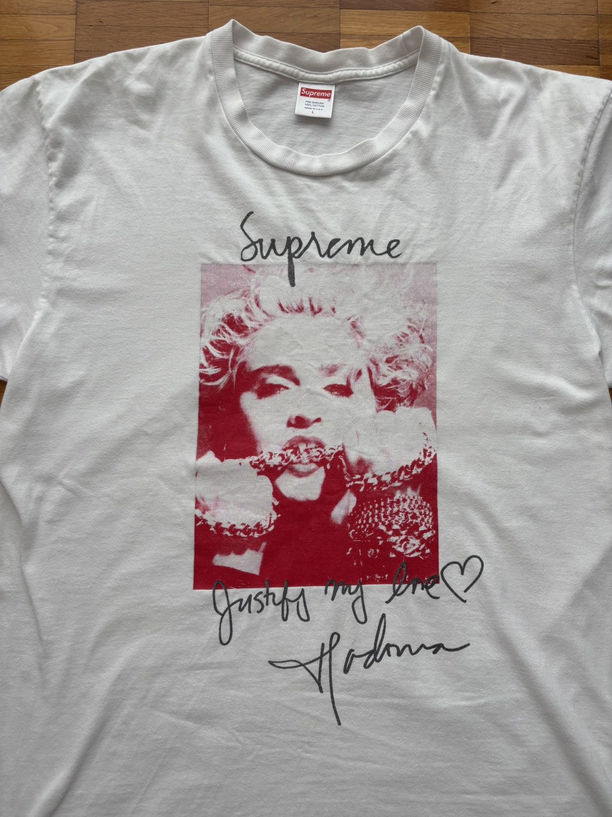 Supreme supreme x madonna tee fw18 Size US L / EU 52-54 / 3 - 2 Thumbnail